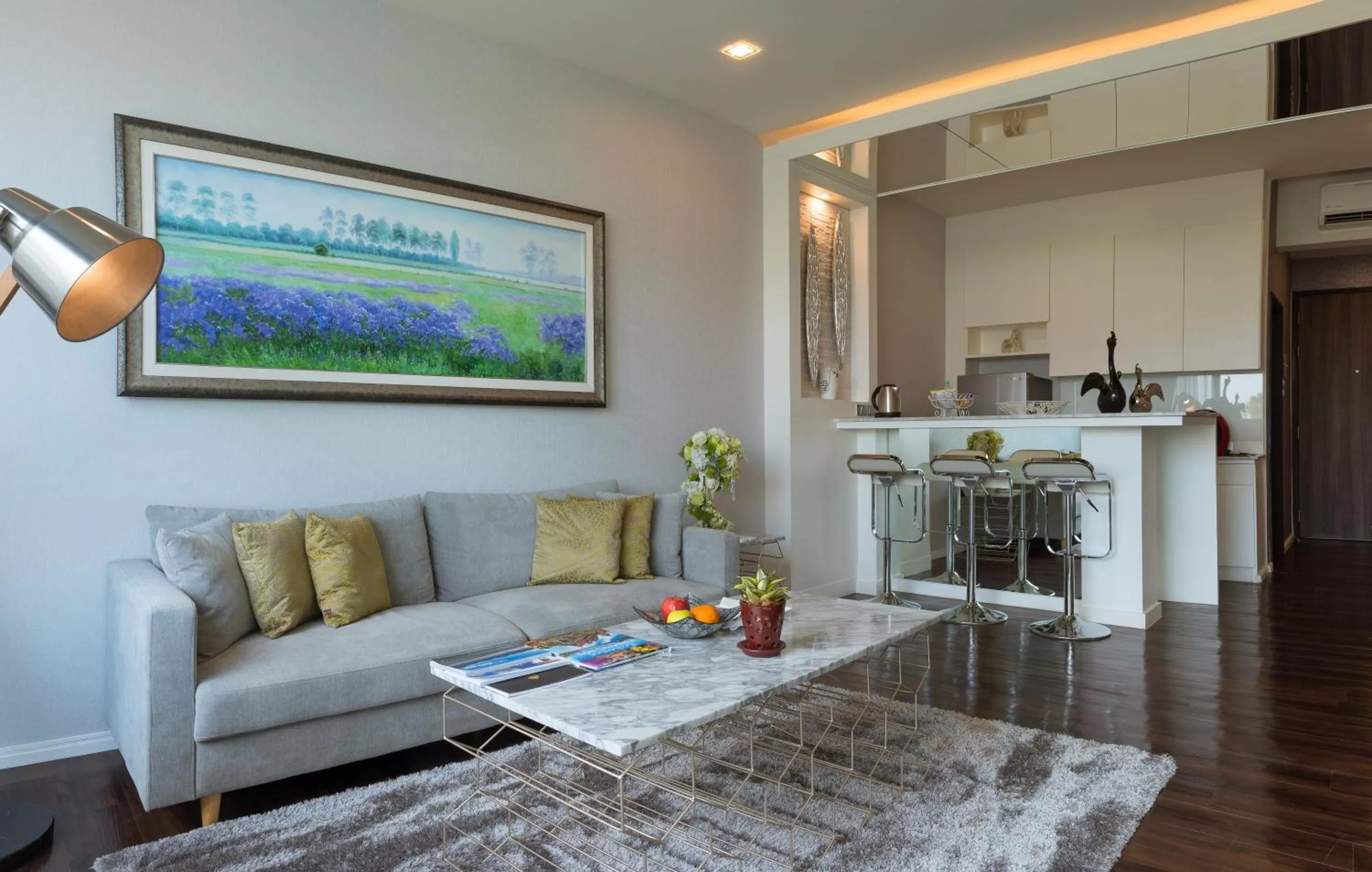 Living room in North Hill City Resort