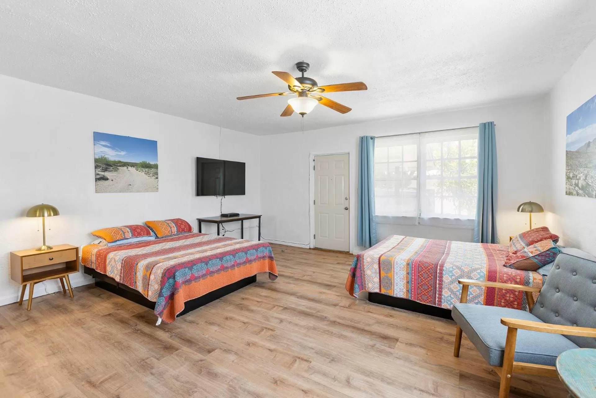 Bed in Desert Air Motel