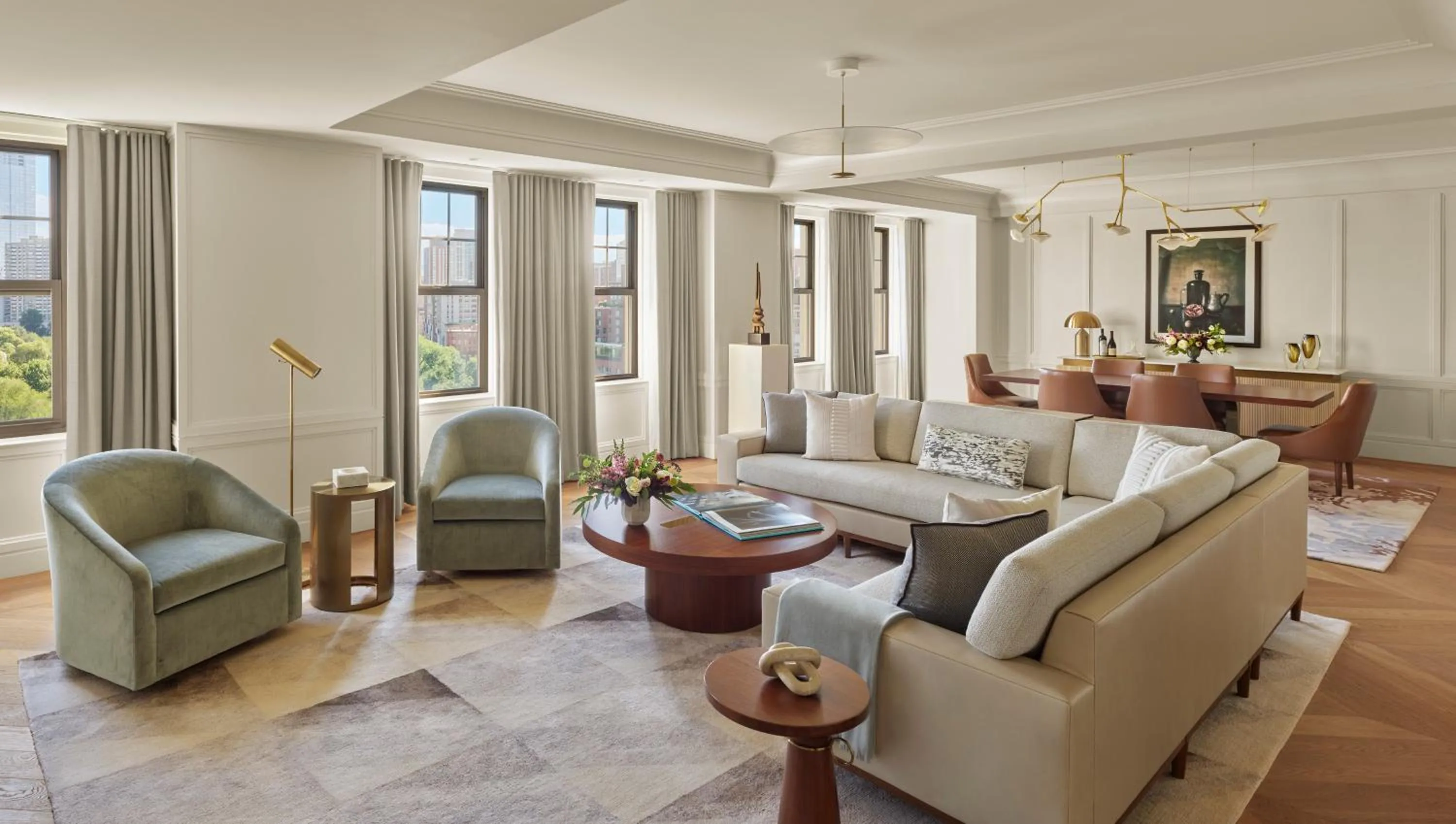 Living room in The Newbury Boston