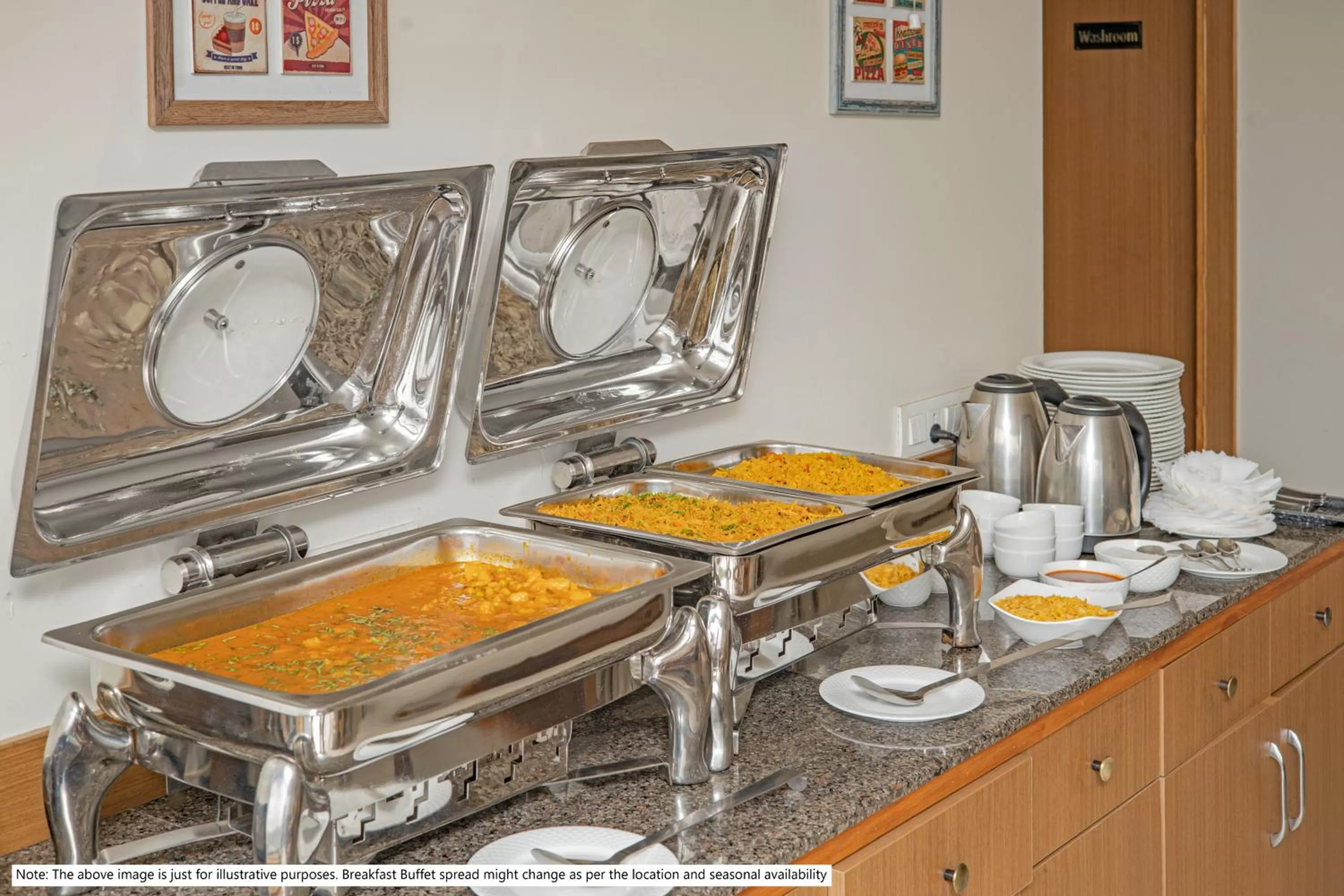 Buffet breakfast in Treebo Atithi Comforts, 1 Km From Nisargadhama Forest