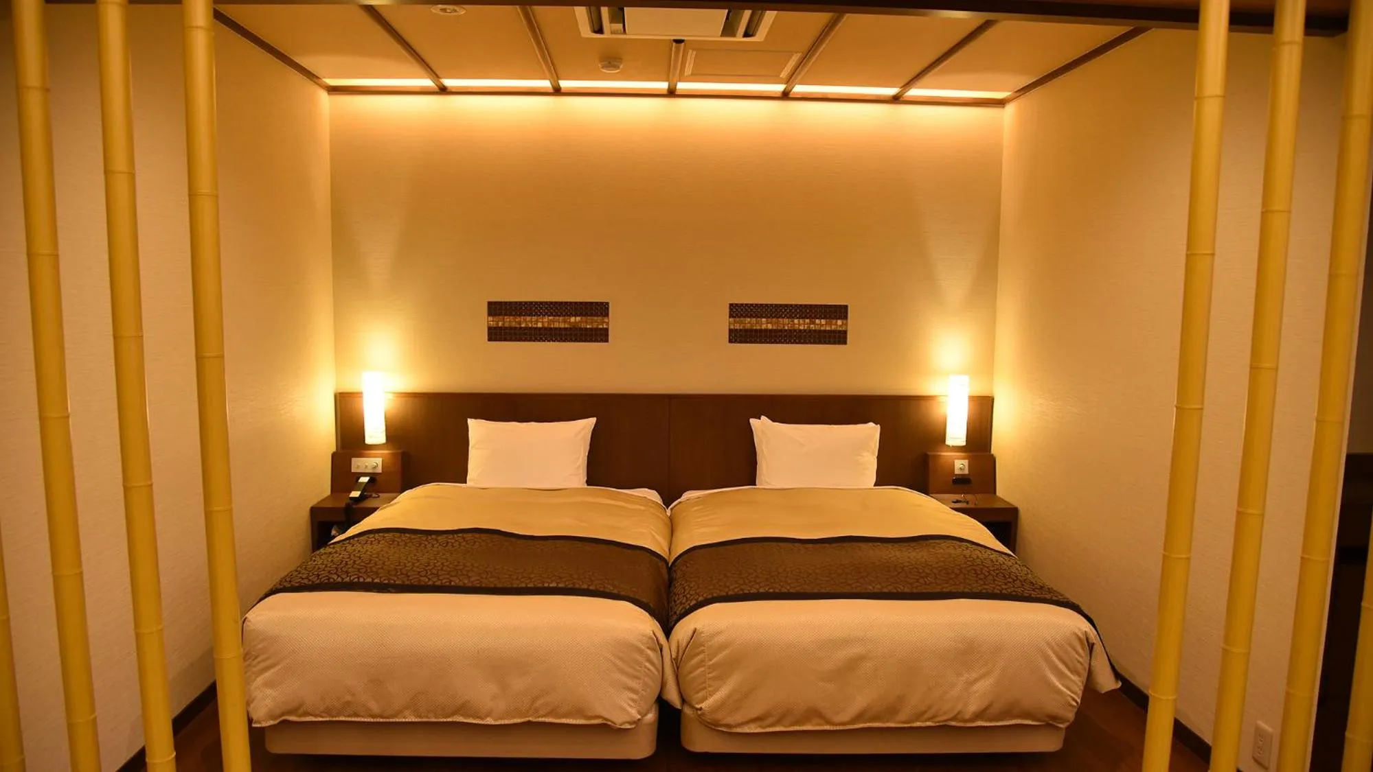 Bed in Arima Onsen Taketoritei Maruyama