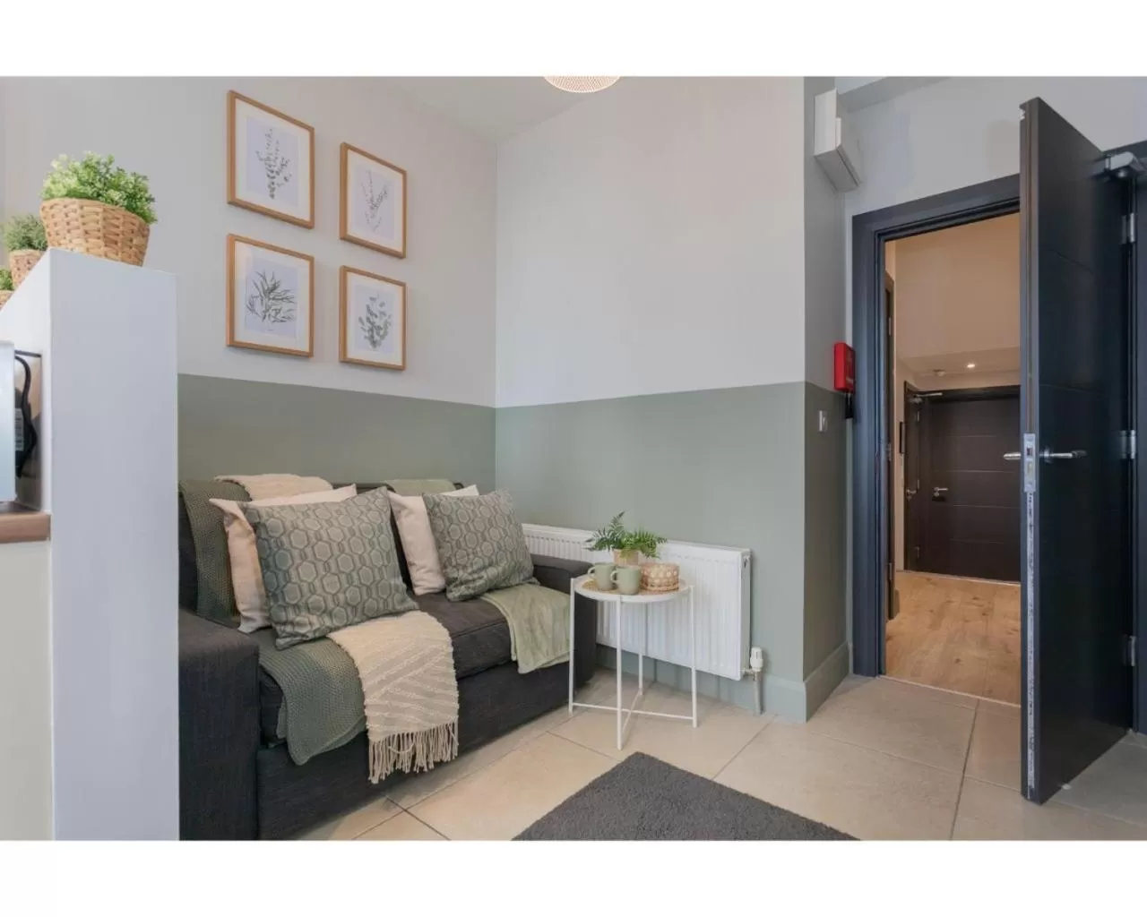 Living room in Central Belfast Apartments Camden Street