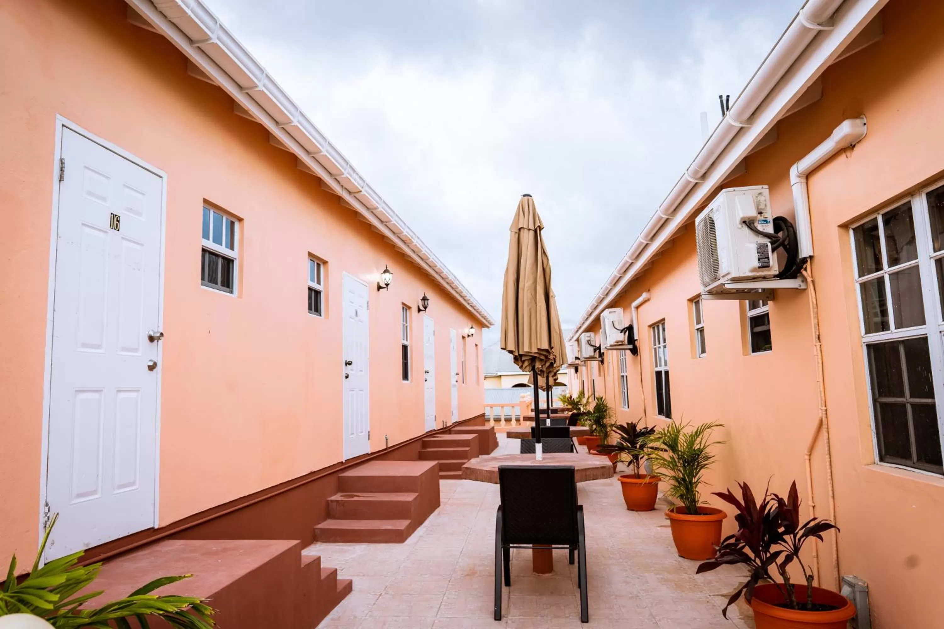 Patio in Connie's Comfort Suites