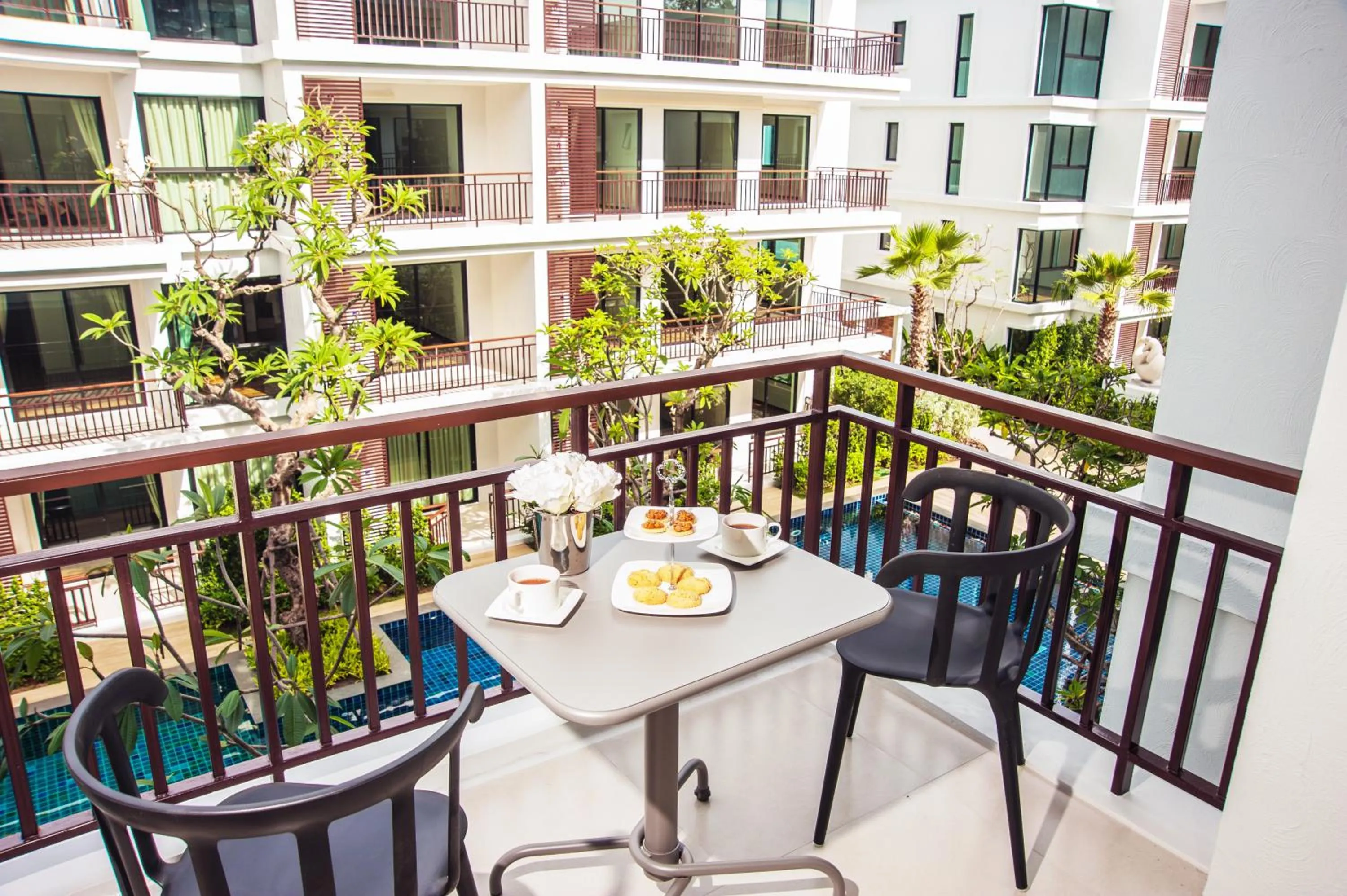 Balcony/Terrace in The Title KR Beach Condotel Rawai Beach