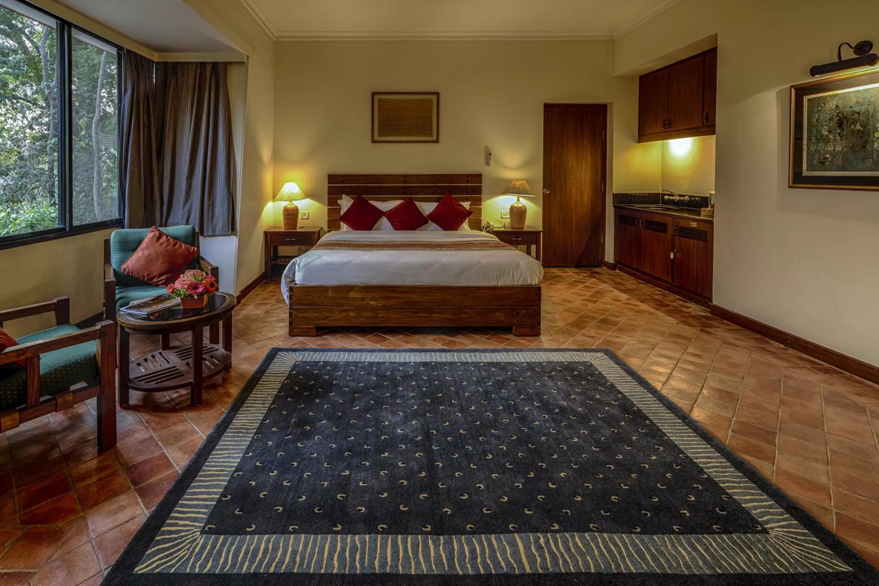 Photo of the whole room, Bed in Gokarna Forest Resort Kathmandu