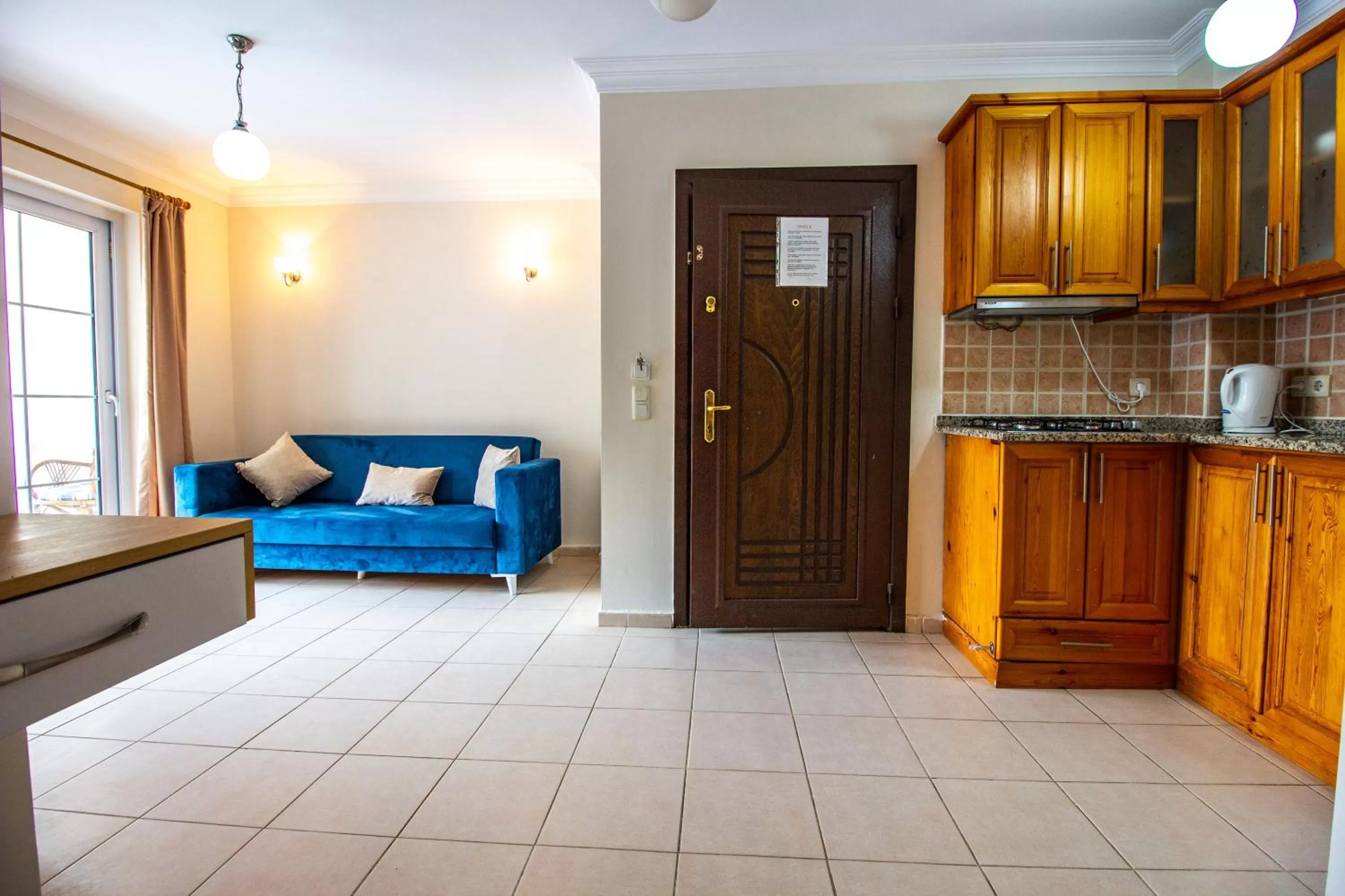 Kitchen or kitchenette in Tayfun Apart Hotel