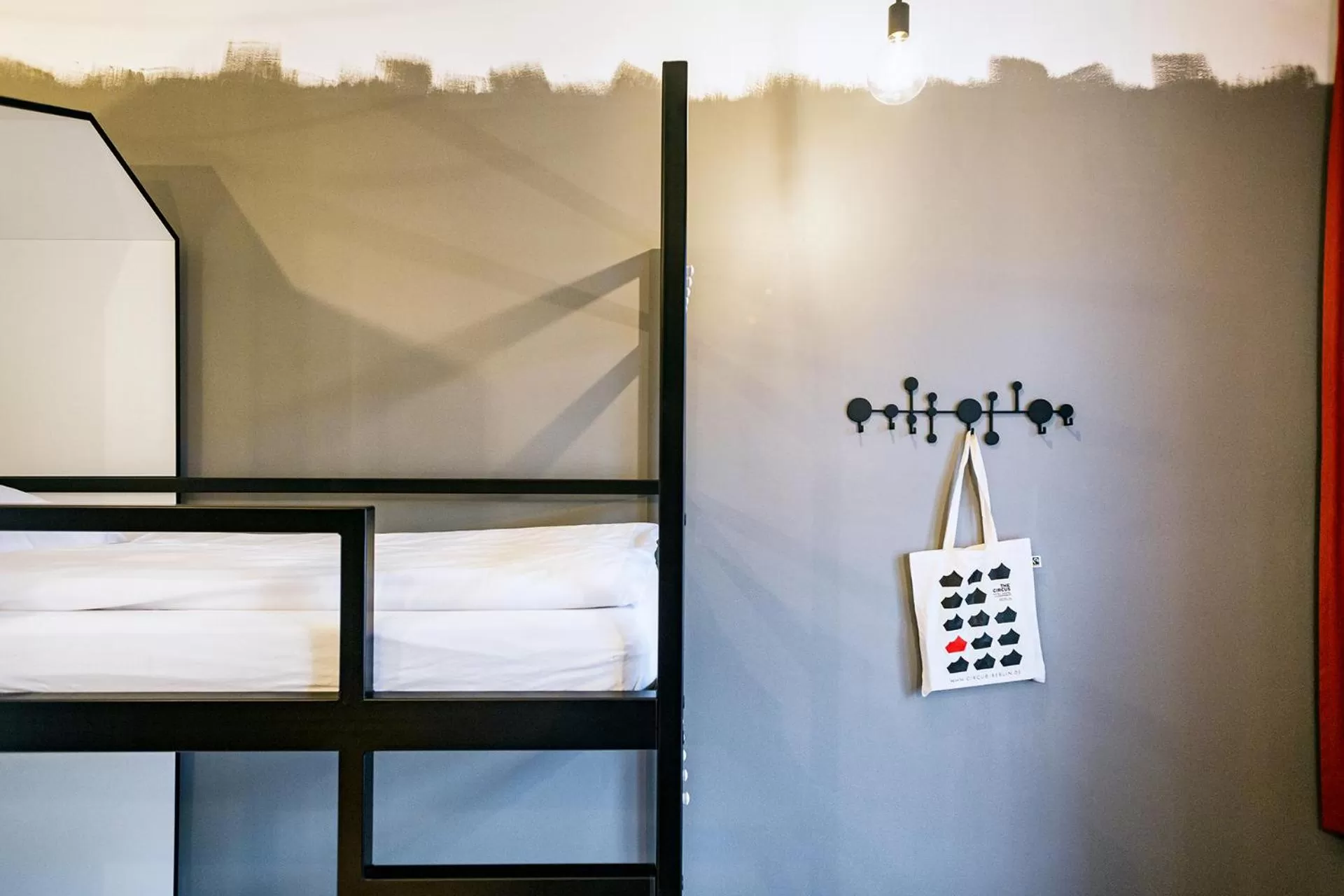 Decorative detail, Bed in The Circus Hostel