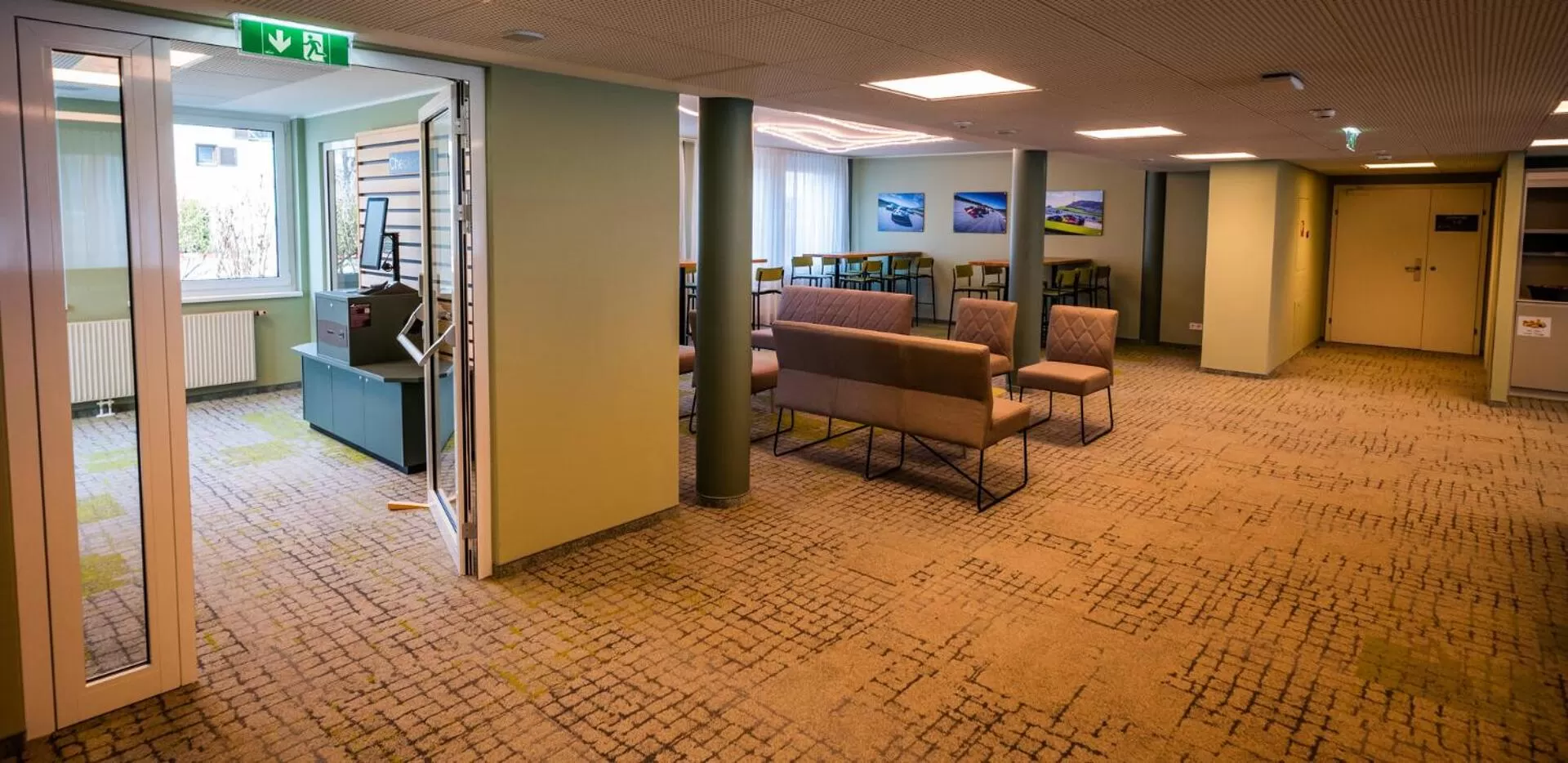 Lobby or reception in flexymotel Spielberg