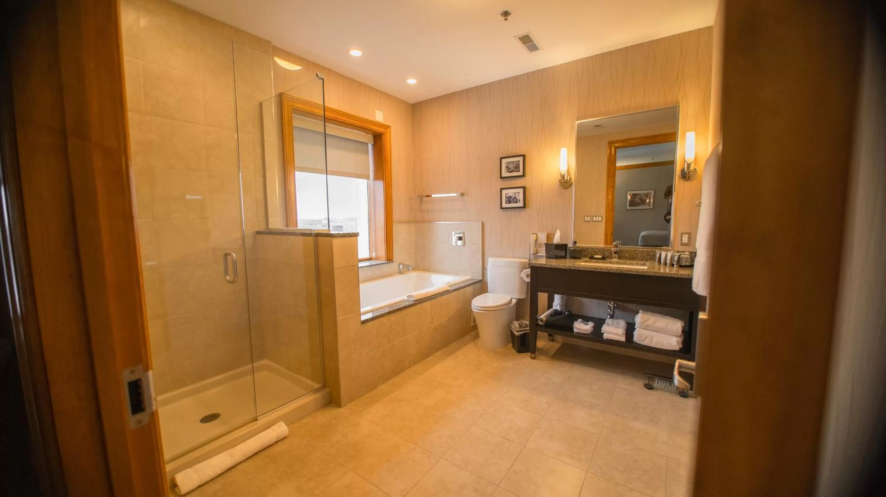 Bathroom in voco The Tiger Hotel, Columbia, MO by IHG