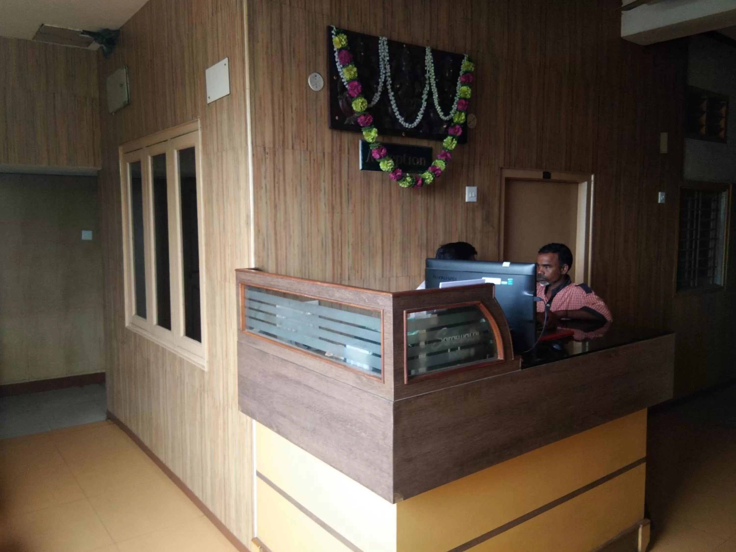 Lobby or reception in Sri Saraswathi Lodge