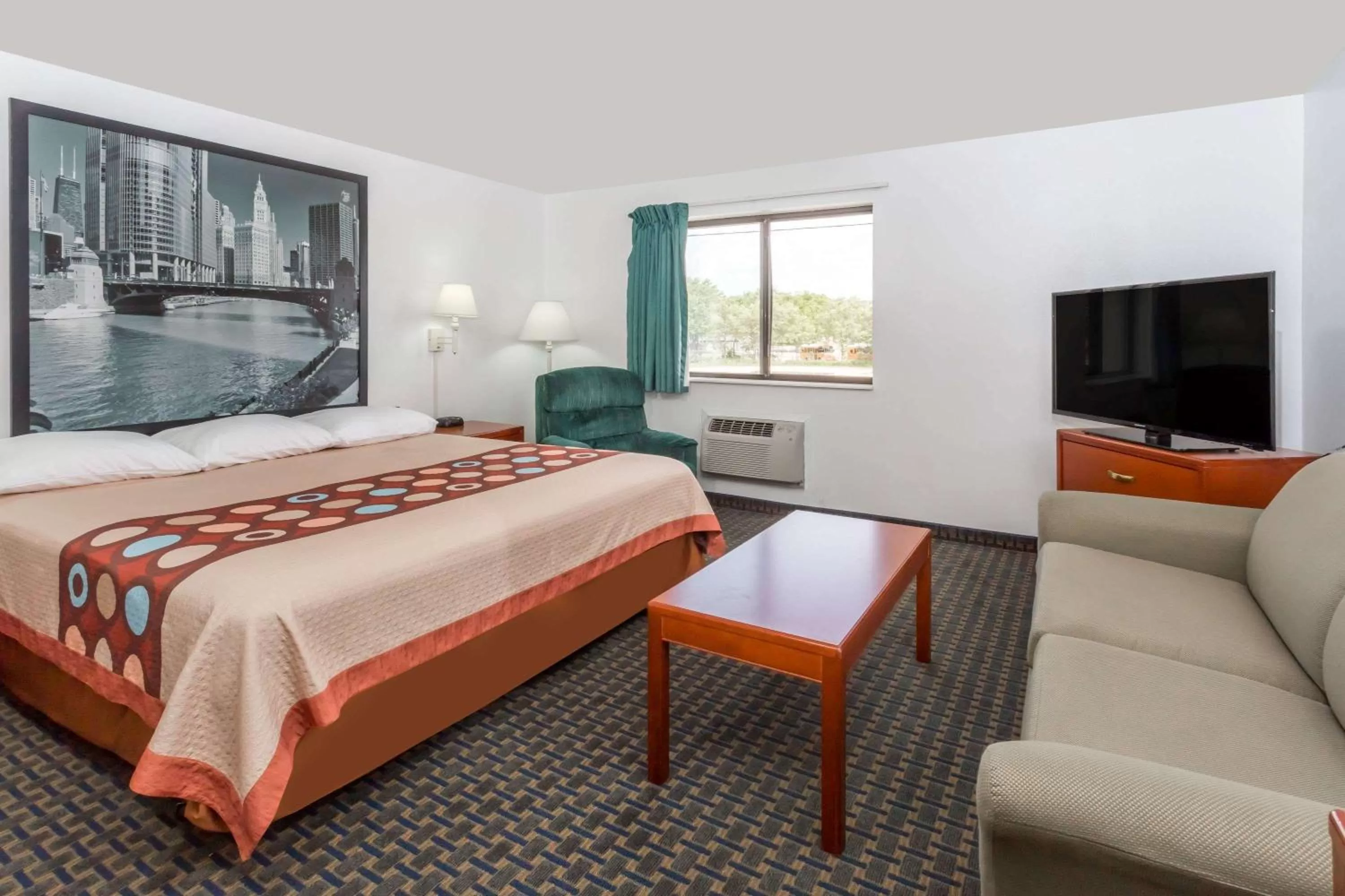 Photo of the whole room, Bed in Super 8 by Wyndham Rock Falls Sterling Area