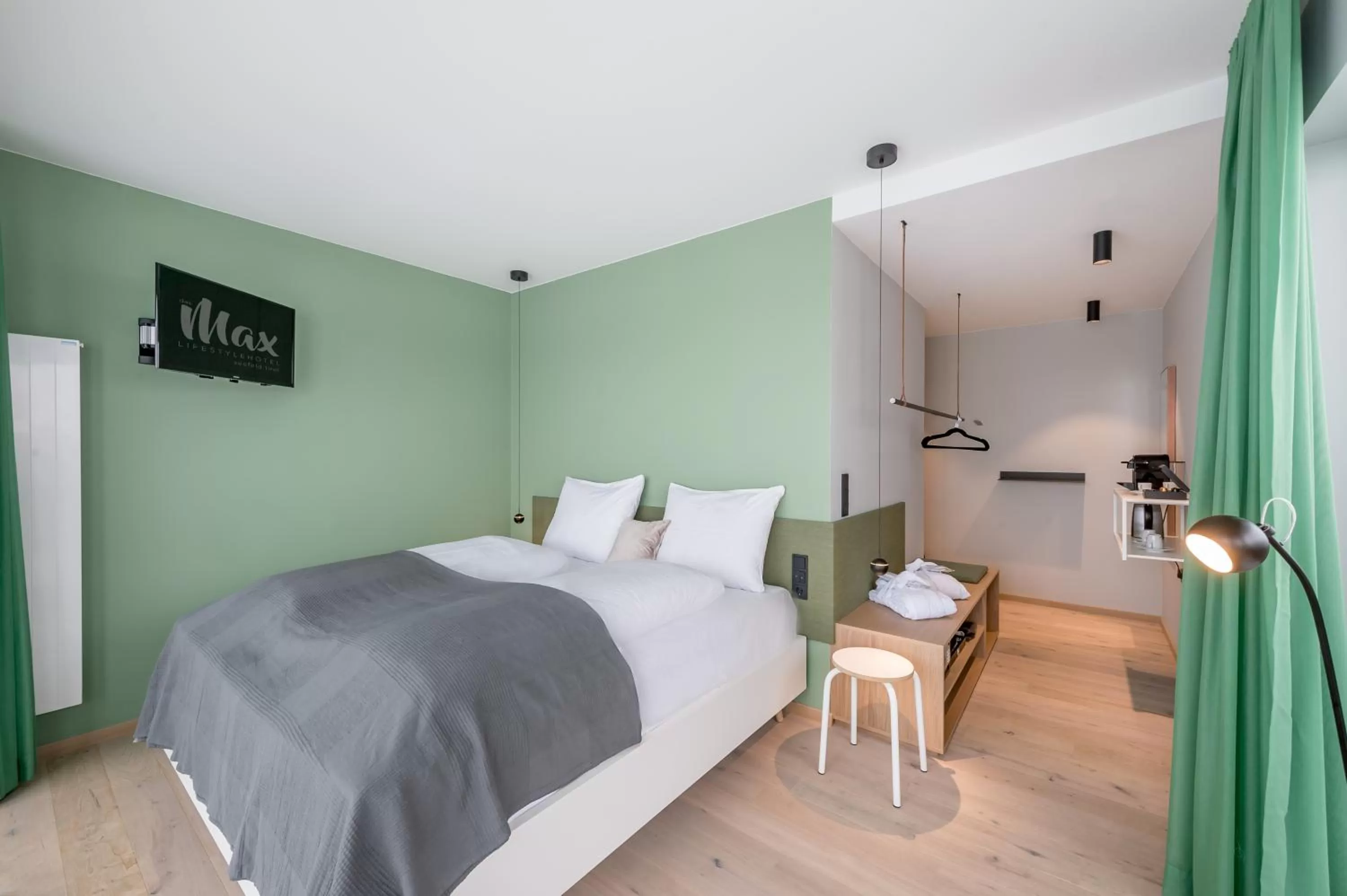 Bed in Lifestylehotel dasMAX