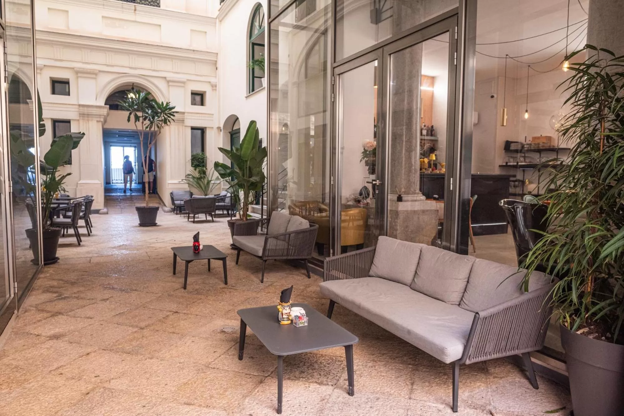 Patio in Central Gallery Rooms- Palazzo D'Ali' Staiti XIX