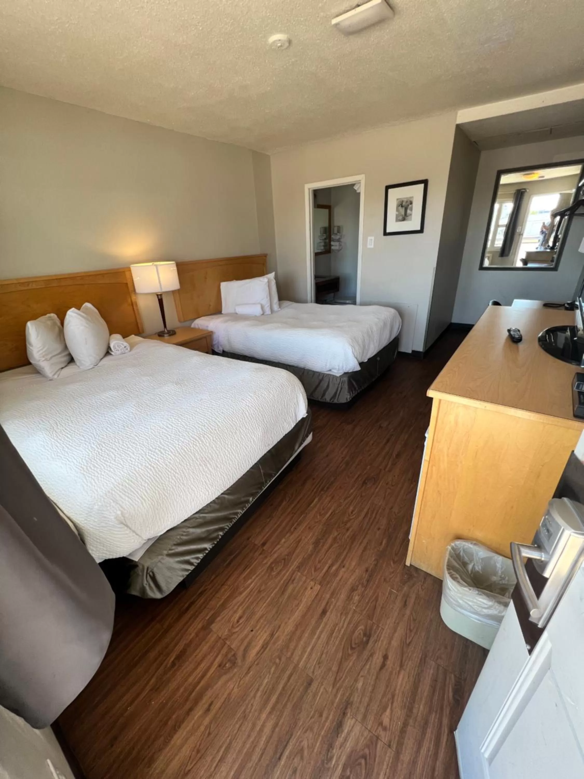 Bed in Thriftlodge Saskatoon