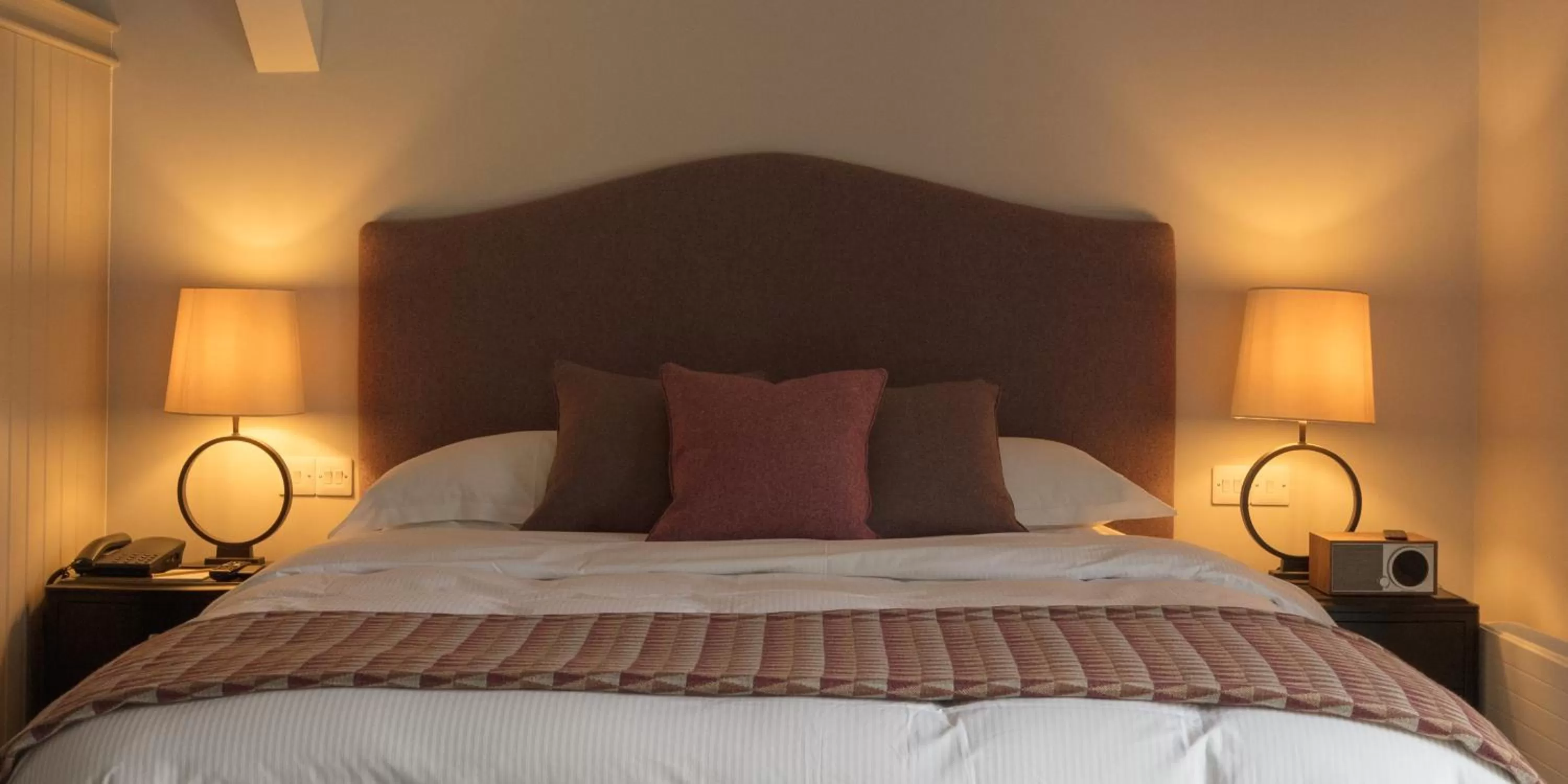 Bed in Farlam Hall Hotel & Restaurant