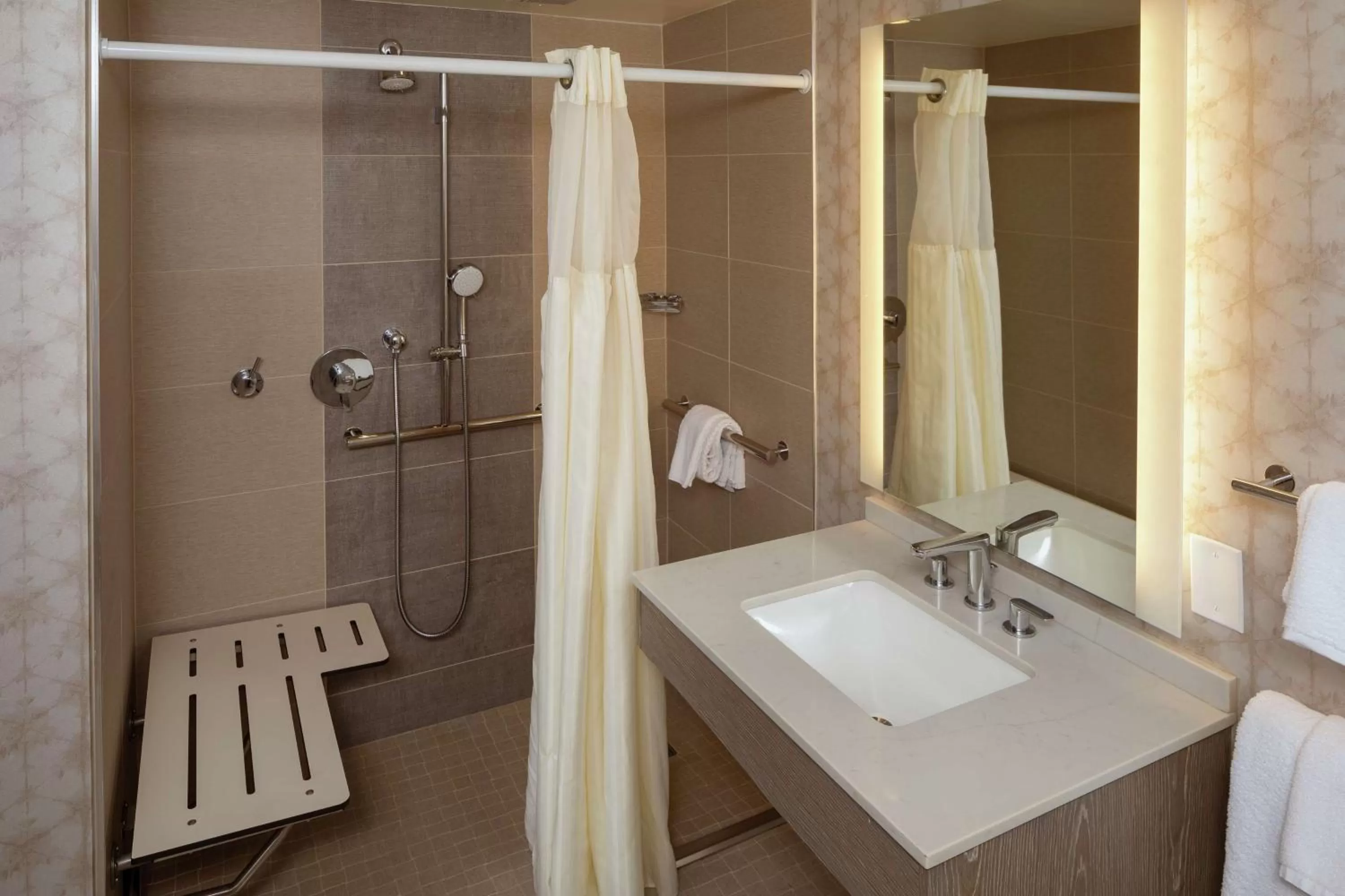 Bathroom in Hilton Birmingham Downtown at UAB