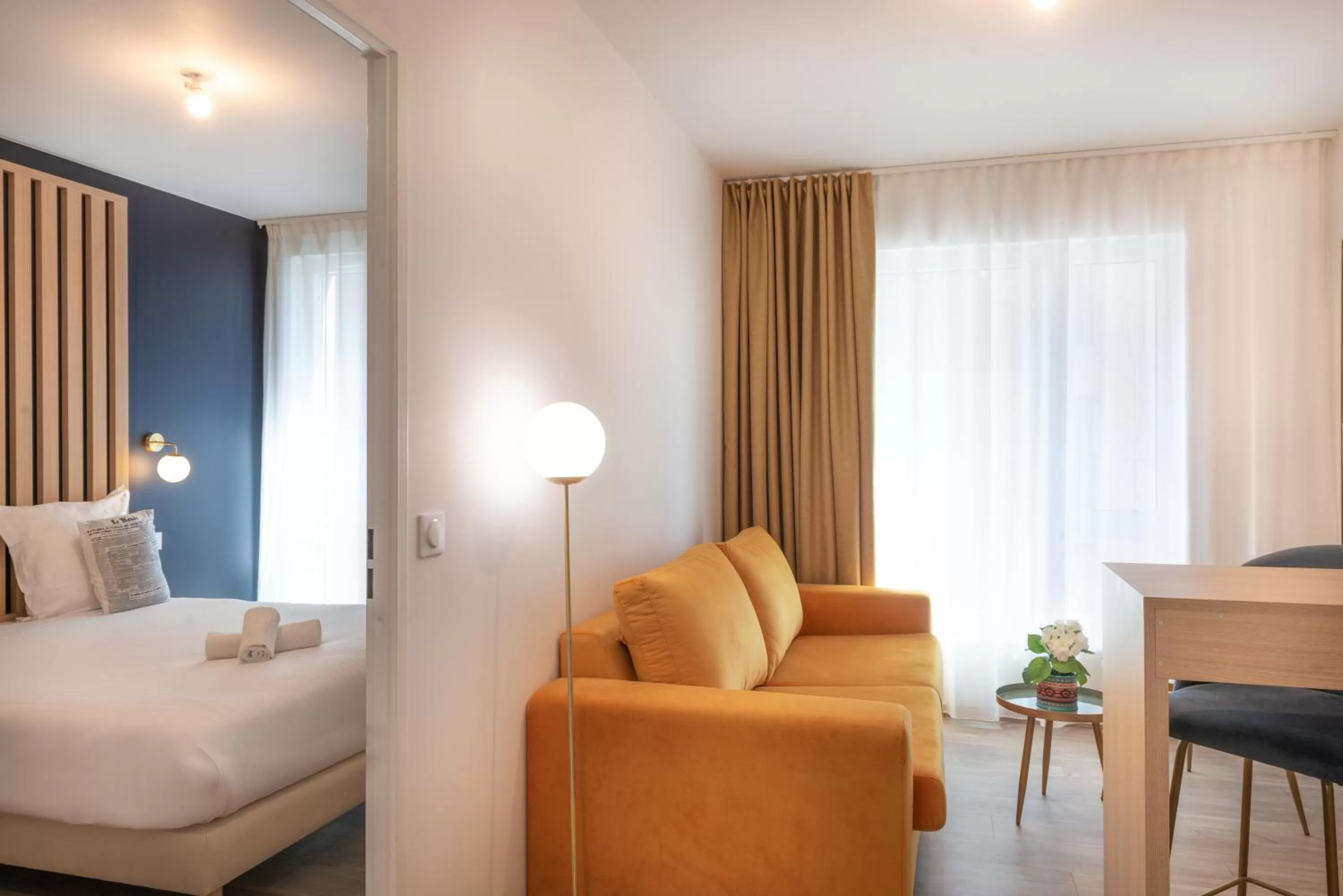 Photo of the whole room, Bed in The Originals Résidence Le Monde Paris Ivry Confluence