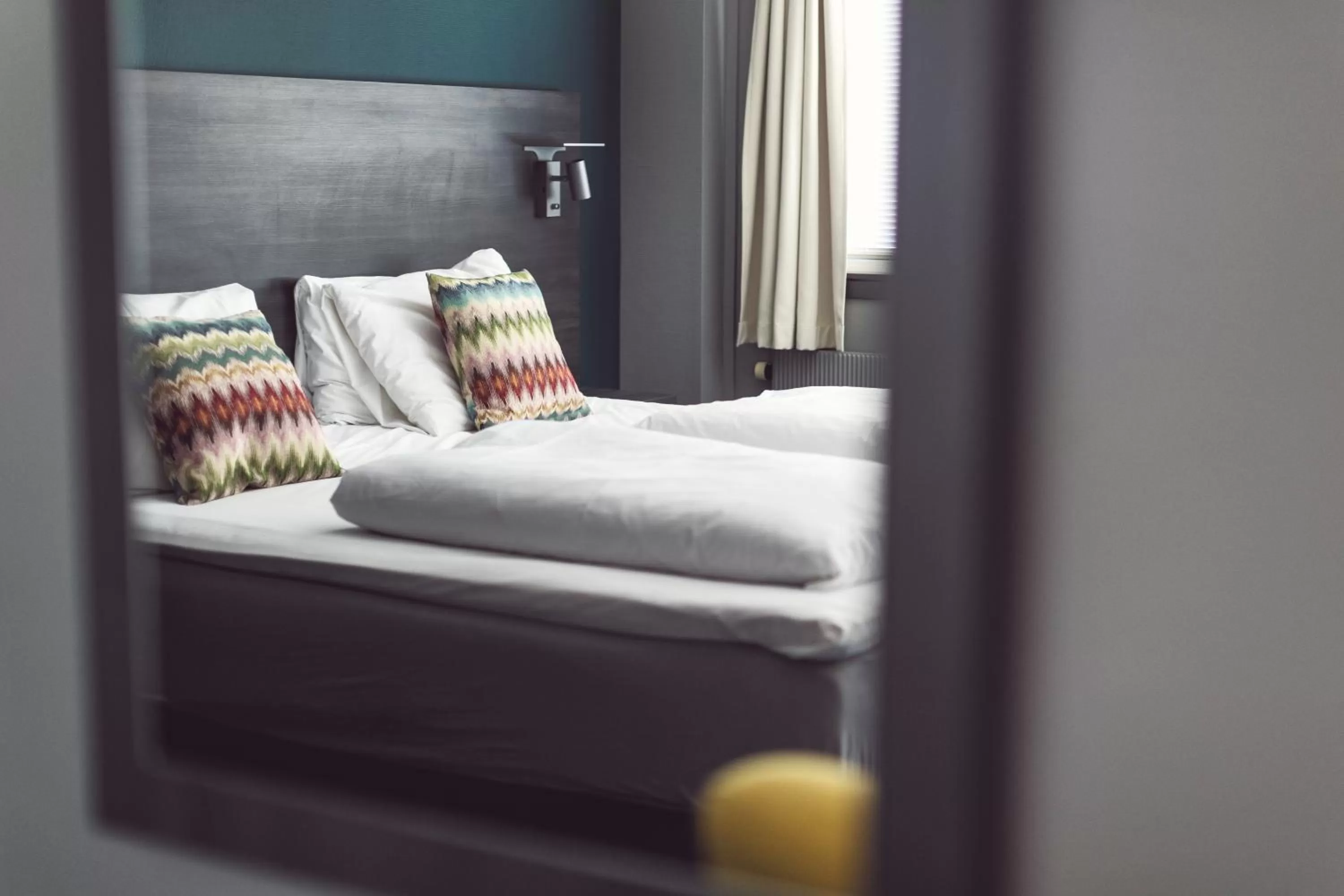 Decorative detail, Bed in Hotel Haugesund