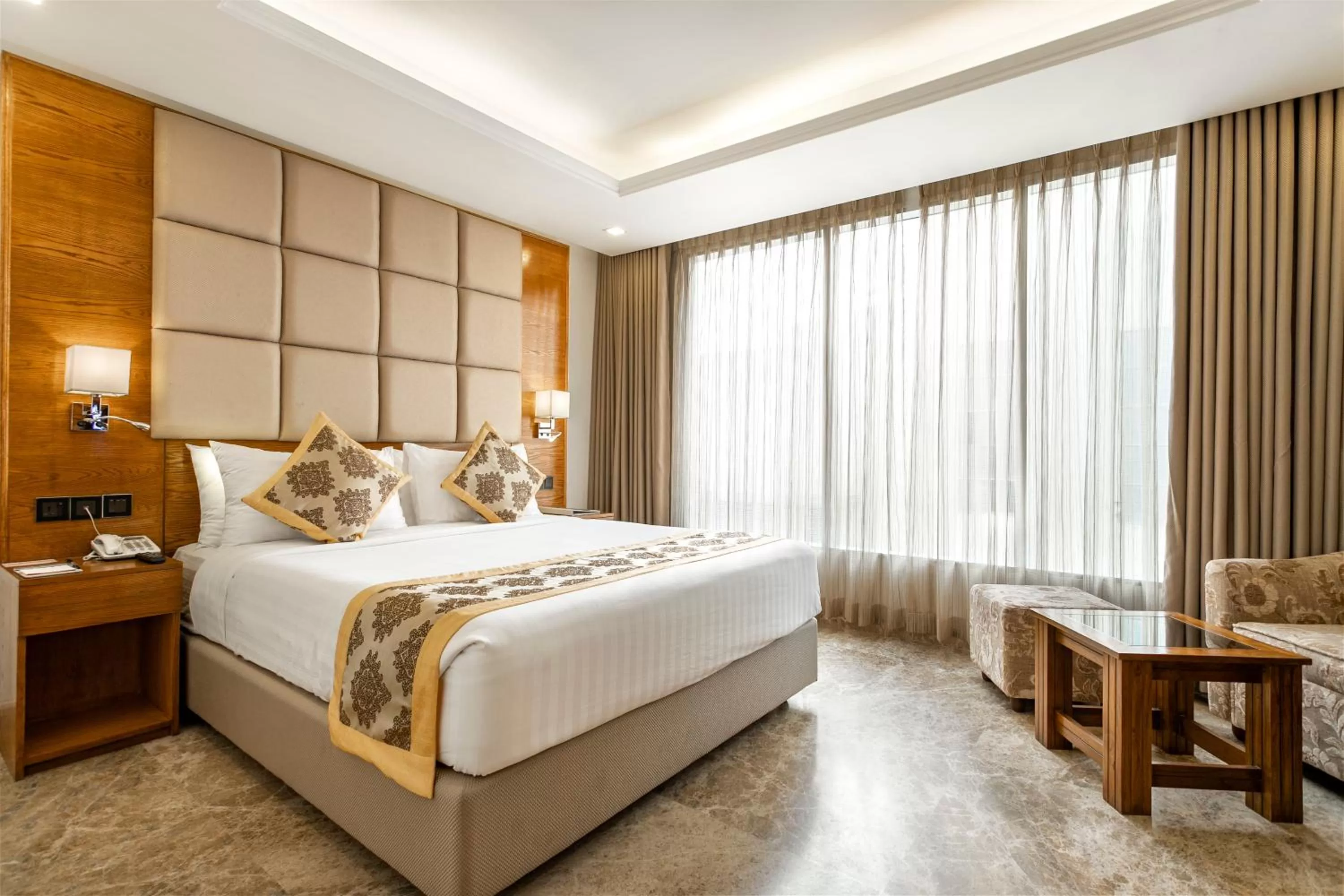 Bed in Marino Royal Hotel