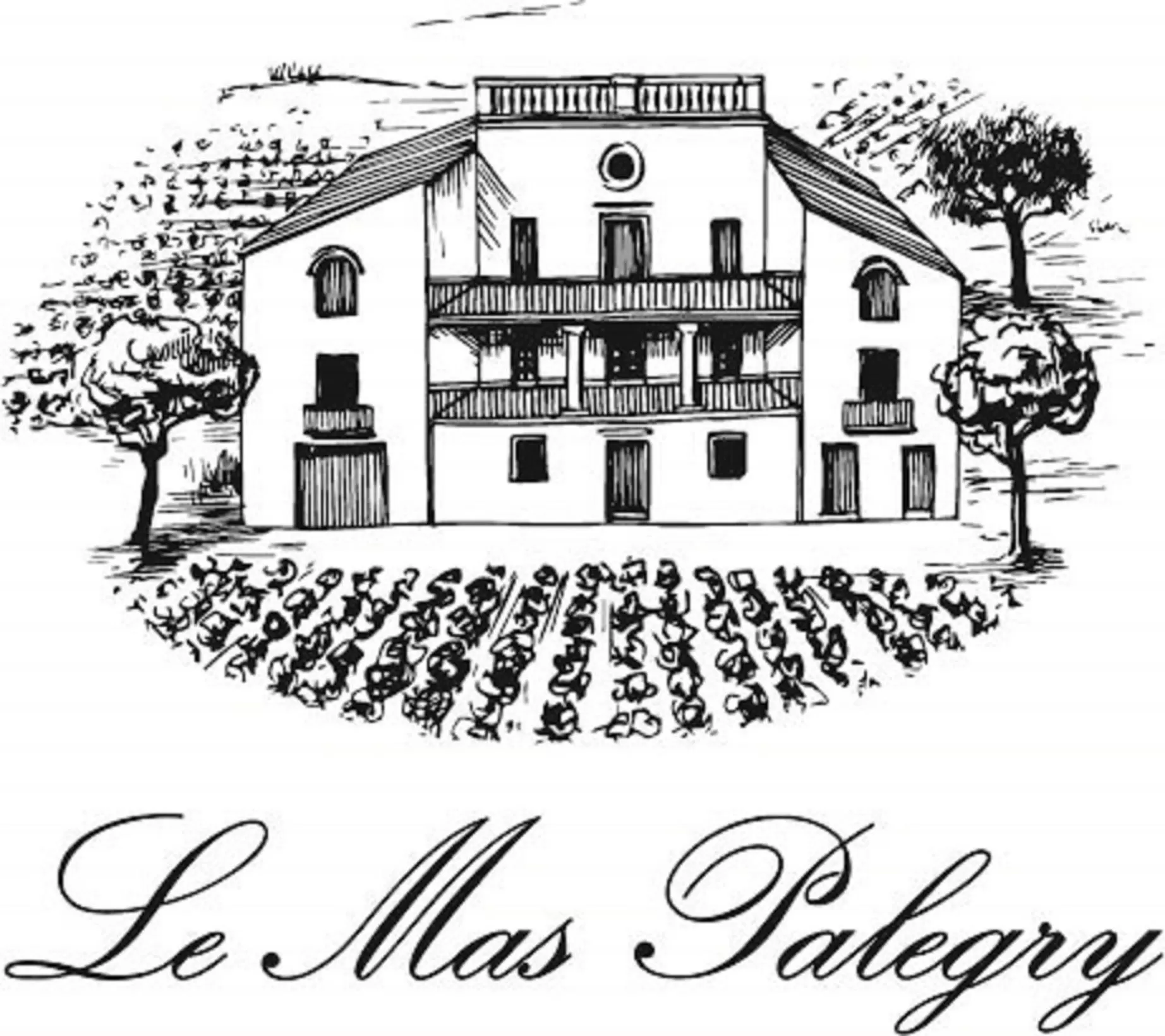 Property building, Winter in Mas Palegry côté terrasse