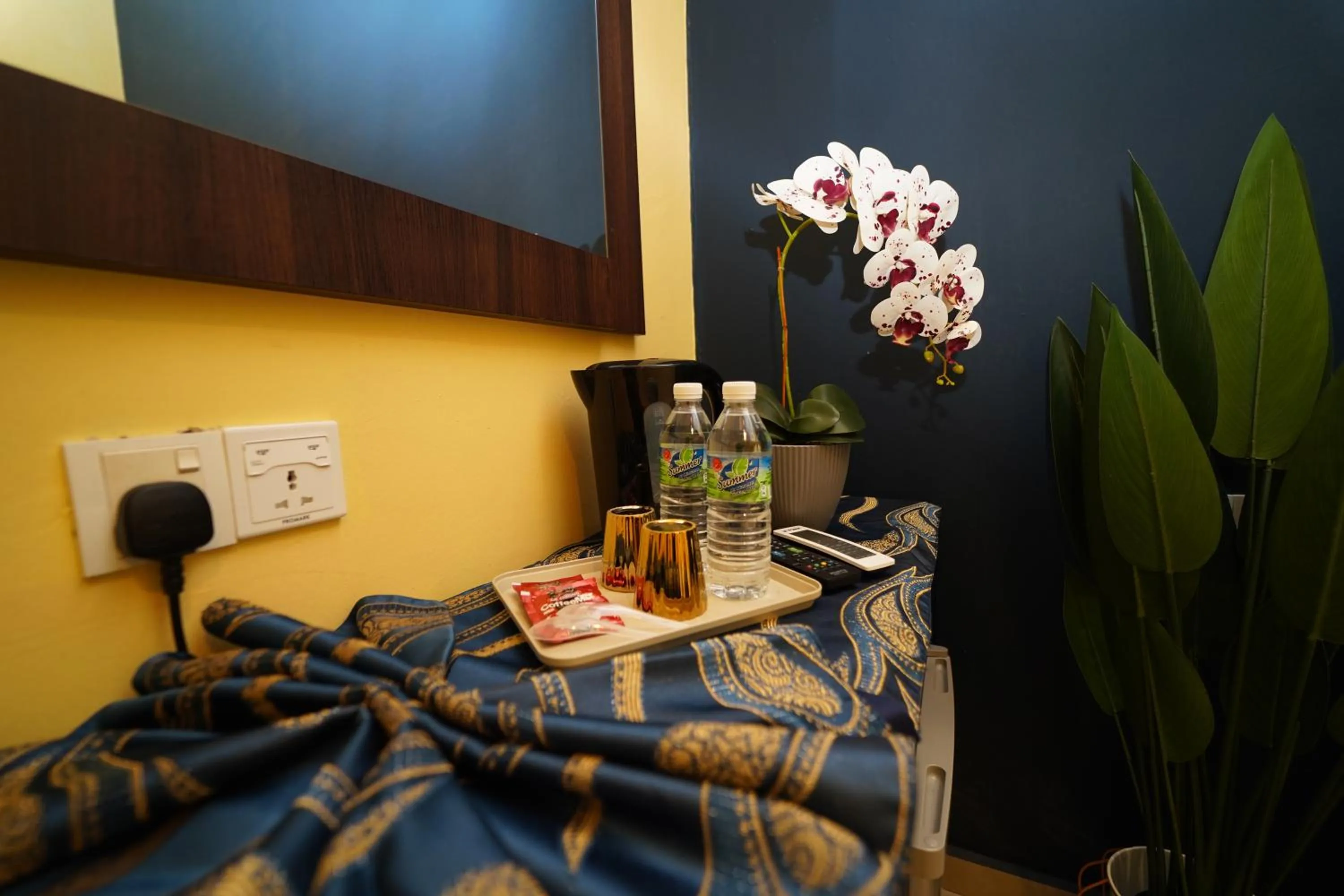 Bed in Ghazrin's Classic Hotel JB