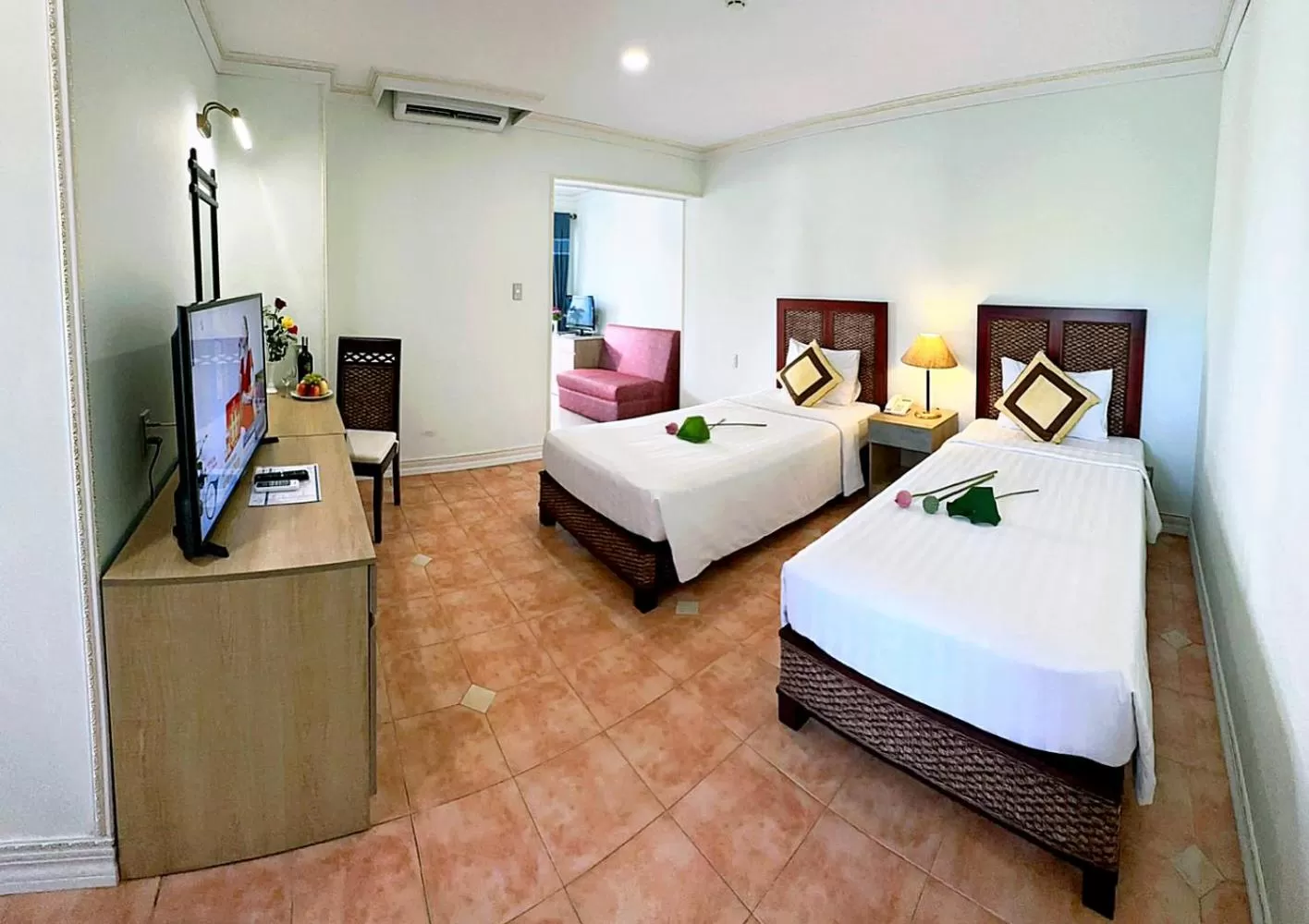 Bed in Lotus Vung Tau Resort & Spa