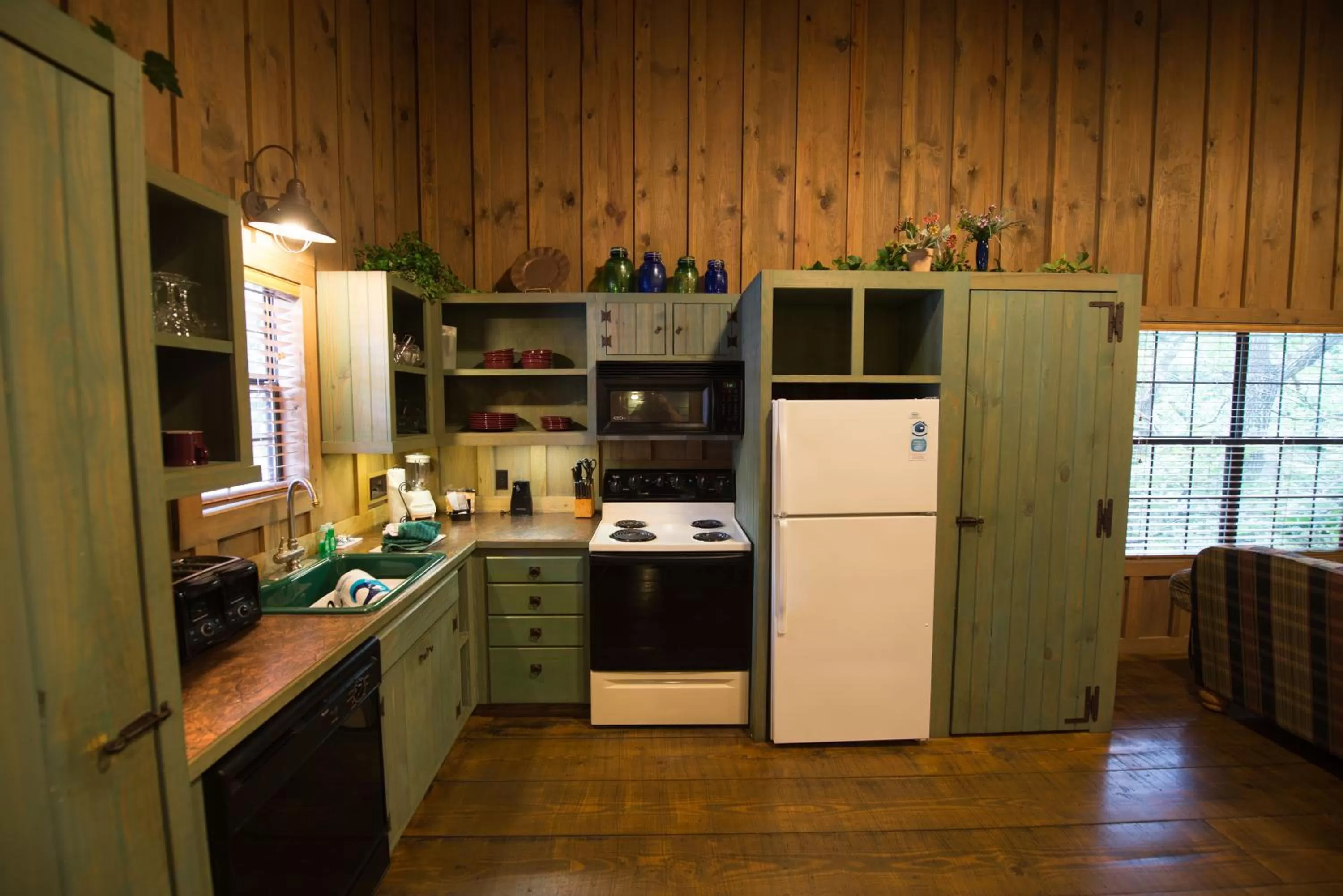 Kitchen or kitchenette in Cabins at Green Mountain, Trademark Collection by Wyndham
