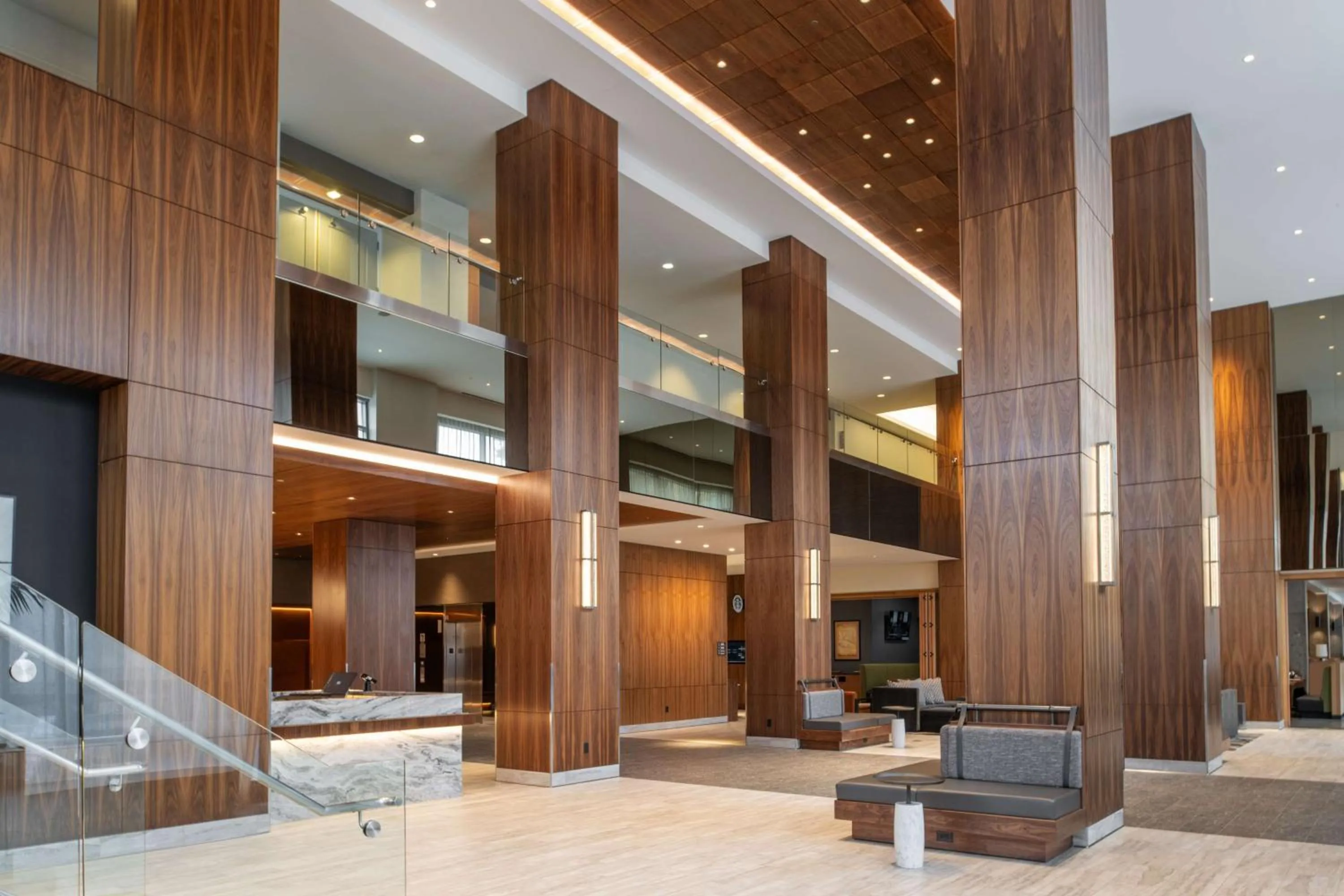Lobby or reception in Hilton Vancouver Washington