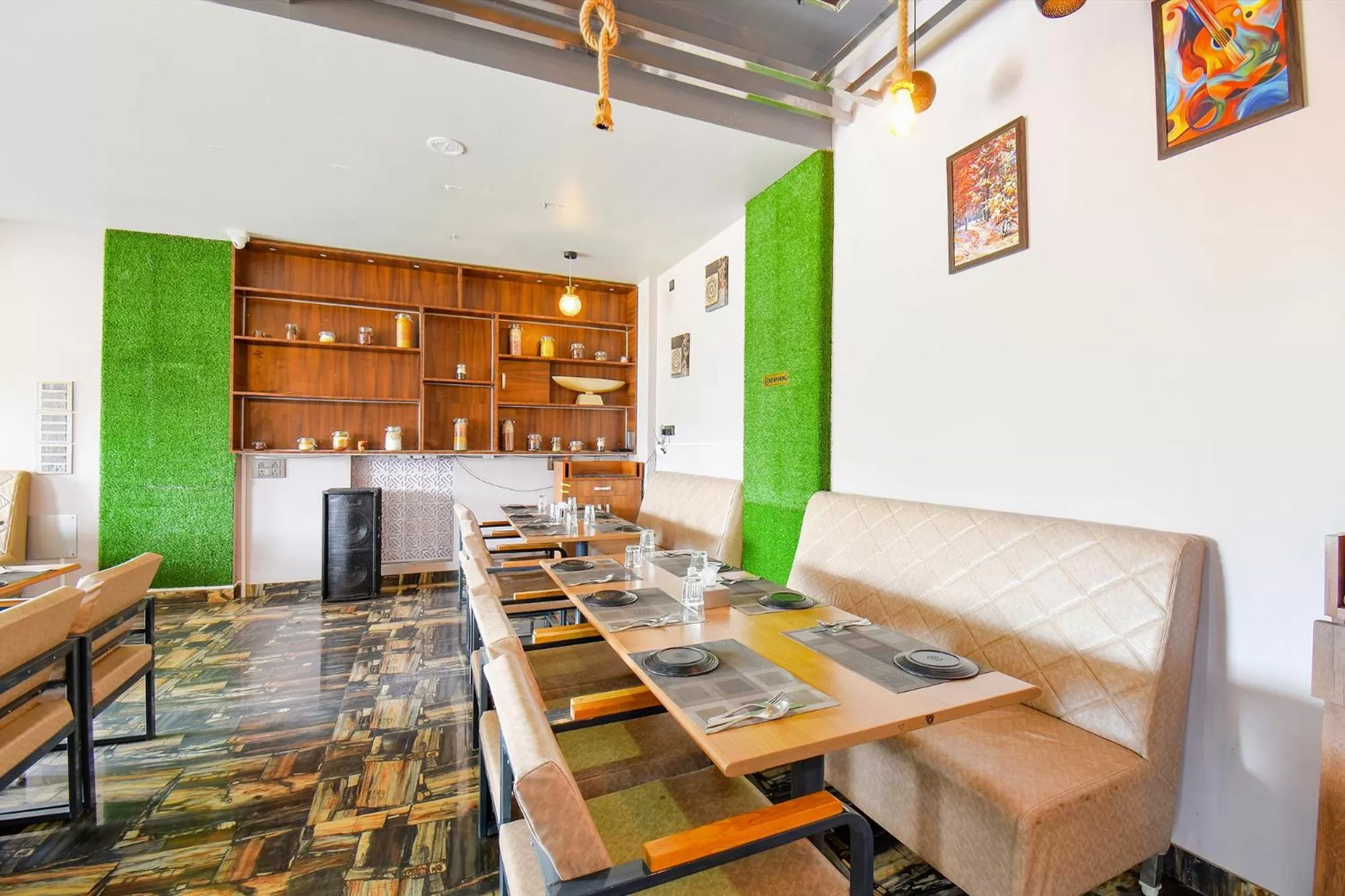 Dining area in FabHotel Prime Rajmudra - Nr Butterfly Park - Hinjawadi