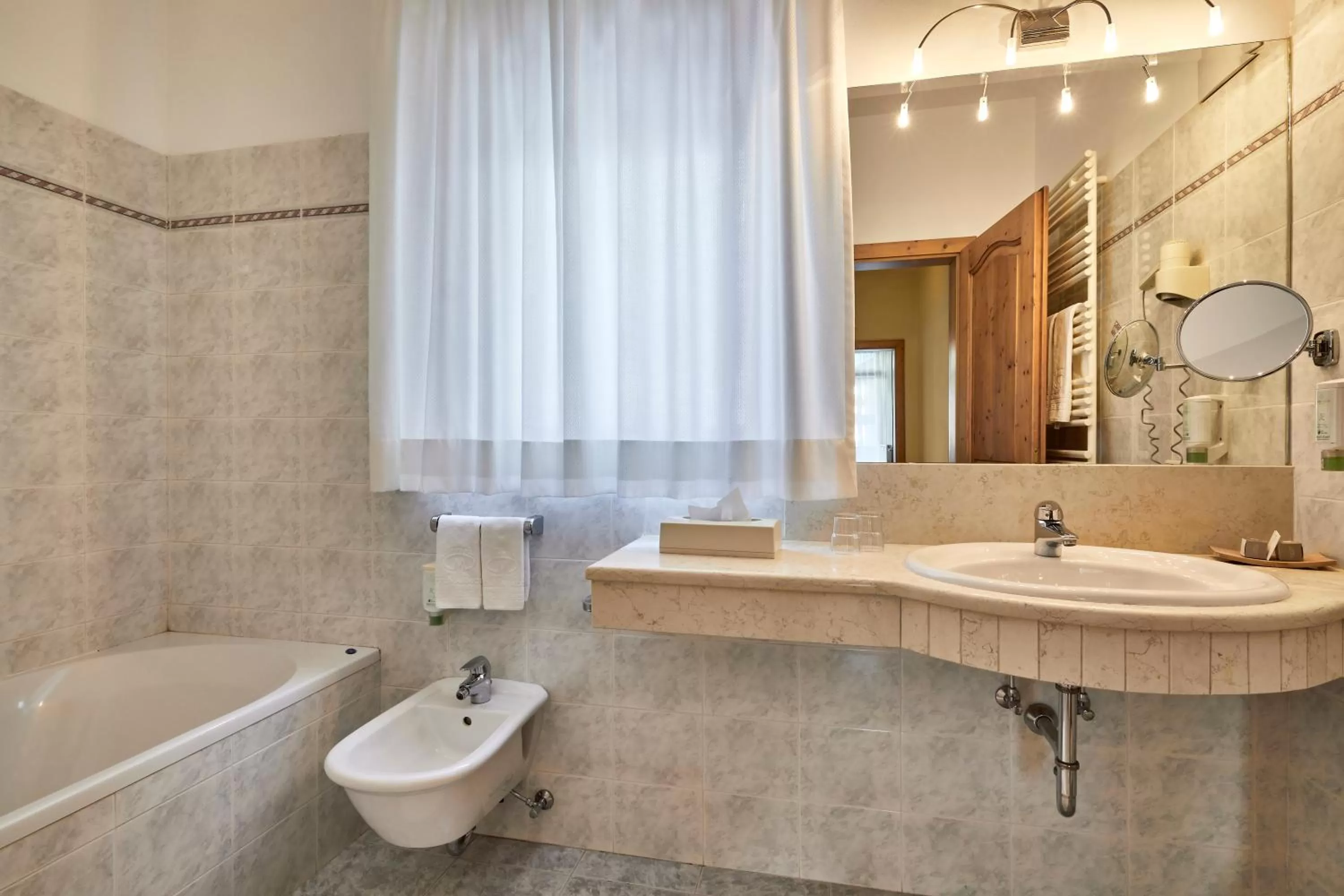 Bathroom in Hotel Marmolada