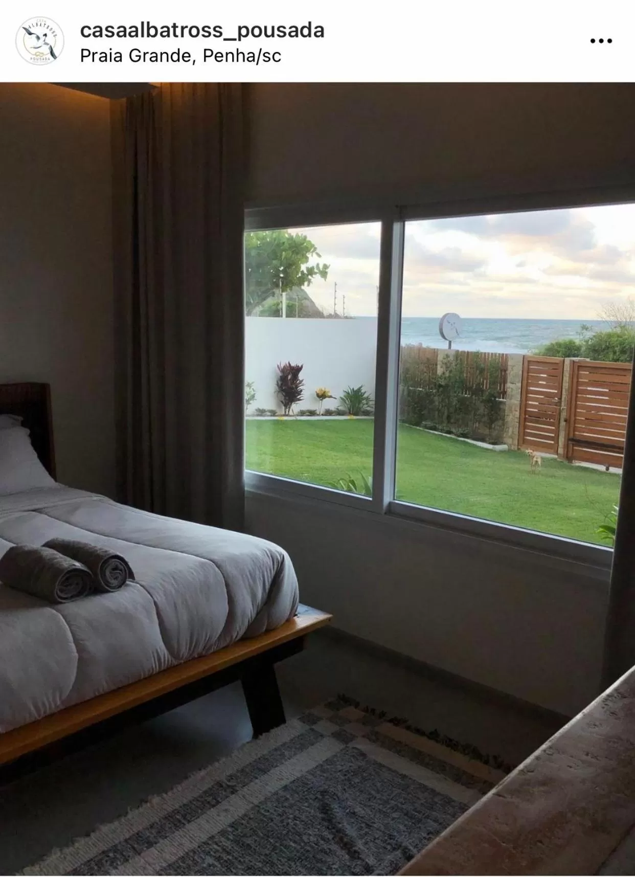 Bed in Pousada Casa Albatross