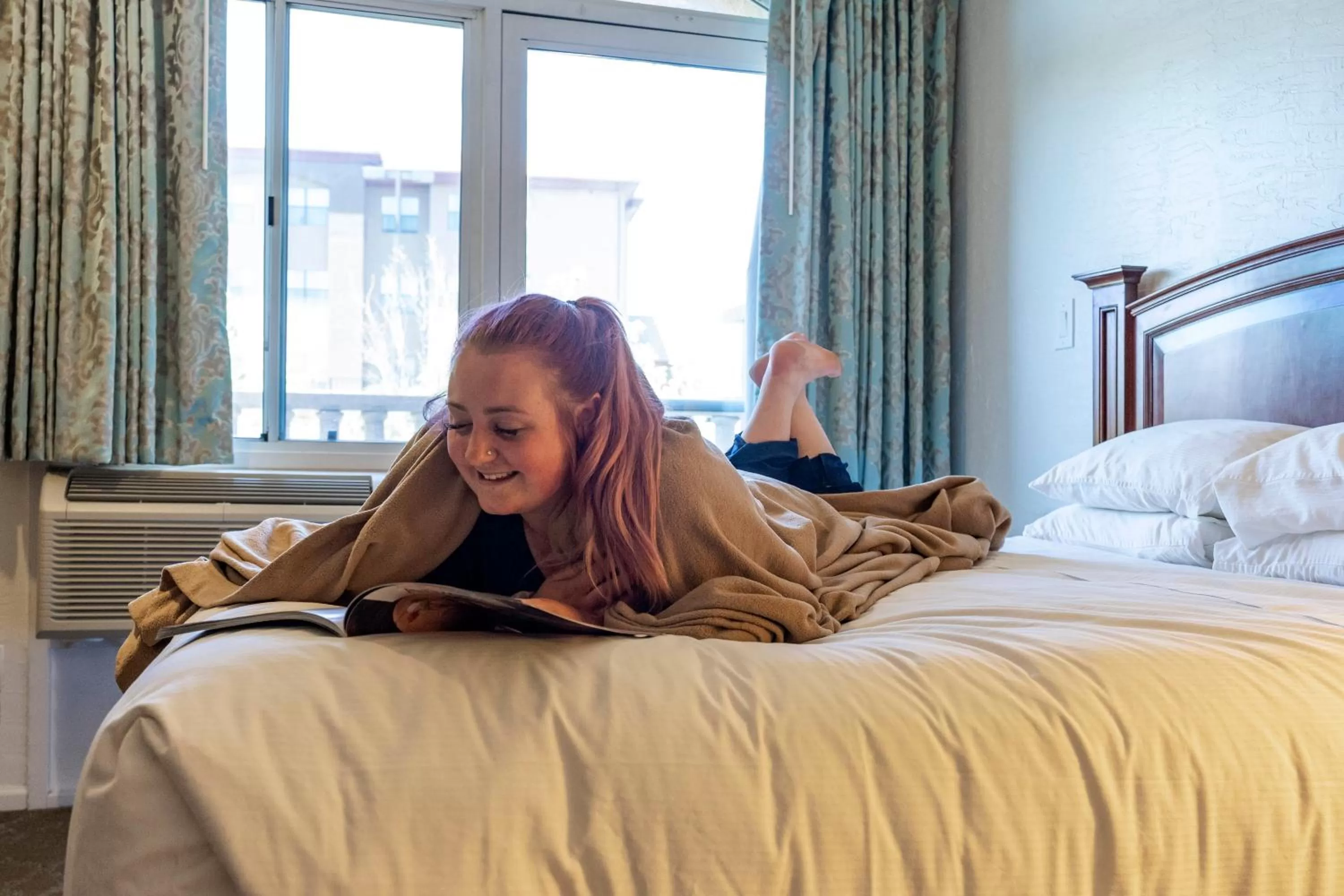 People, Bed in Forest Villas Hotel