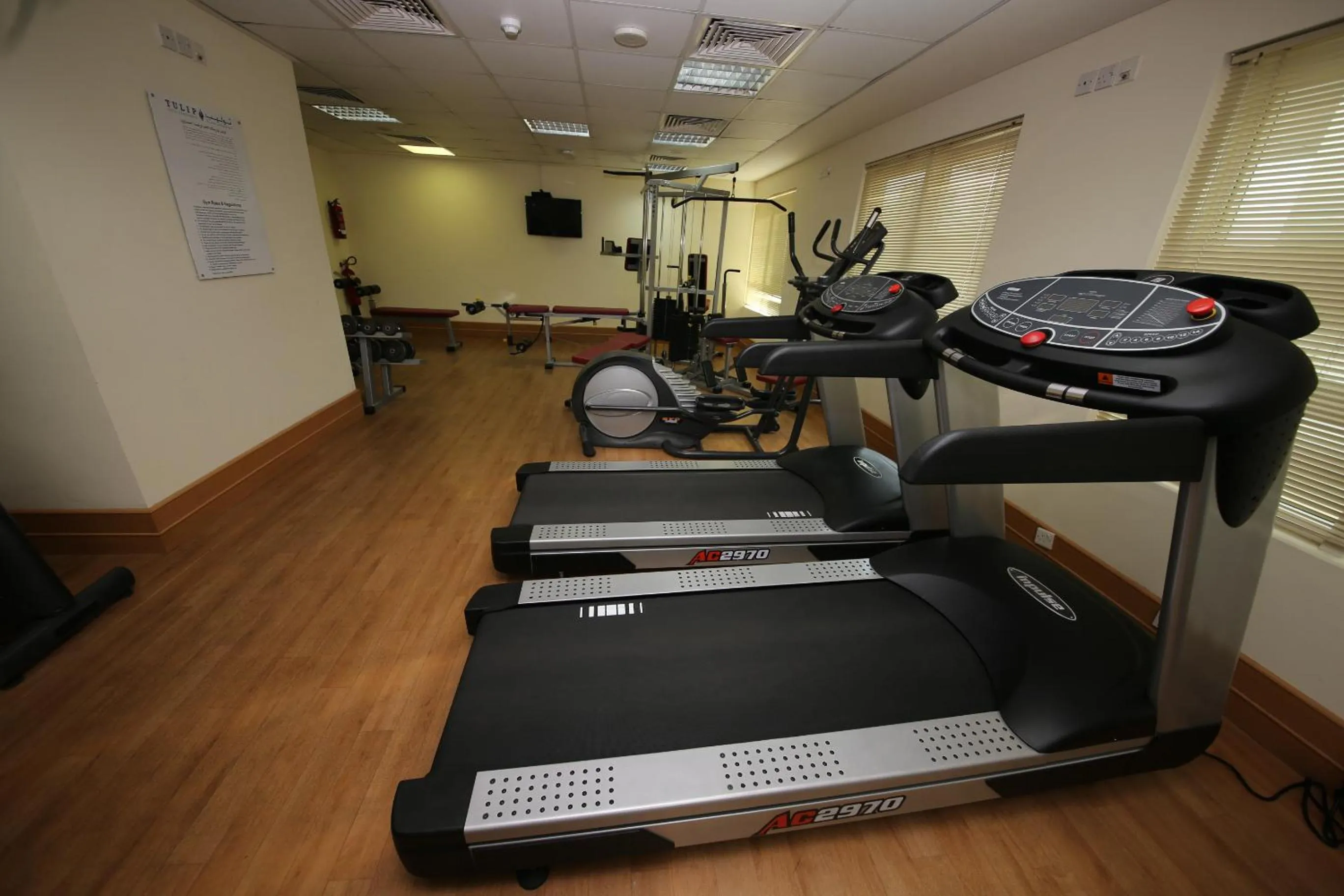 Fitness centre/facilities in Tulip Hotel Apartments