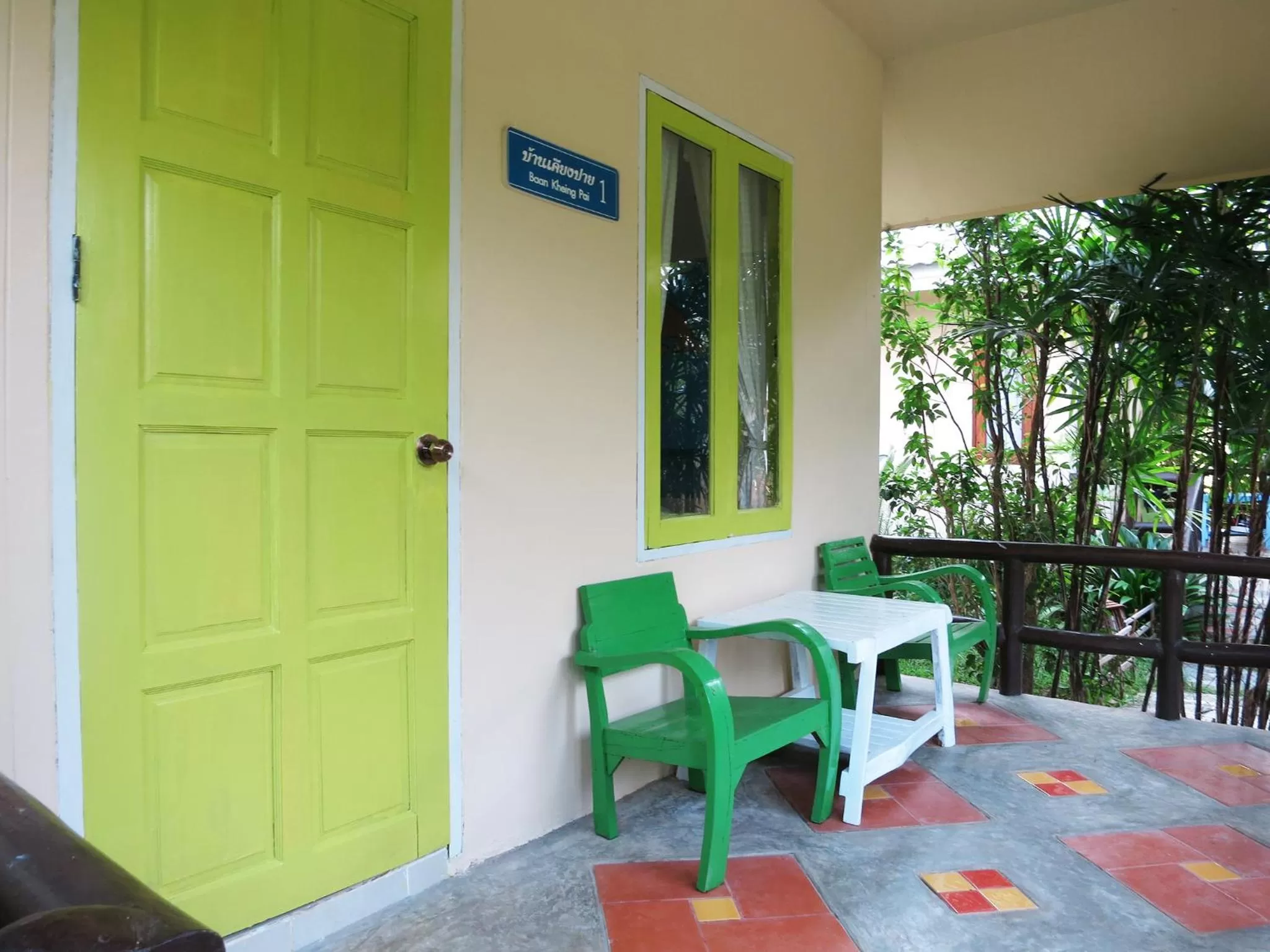 Balcony/Terrace in Baan Chokdee Pai Resort