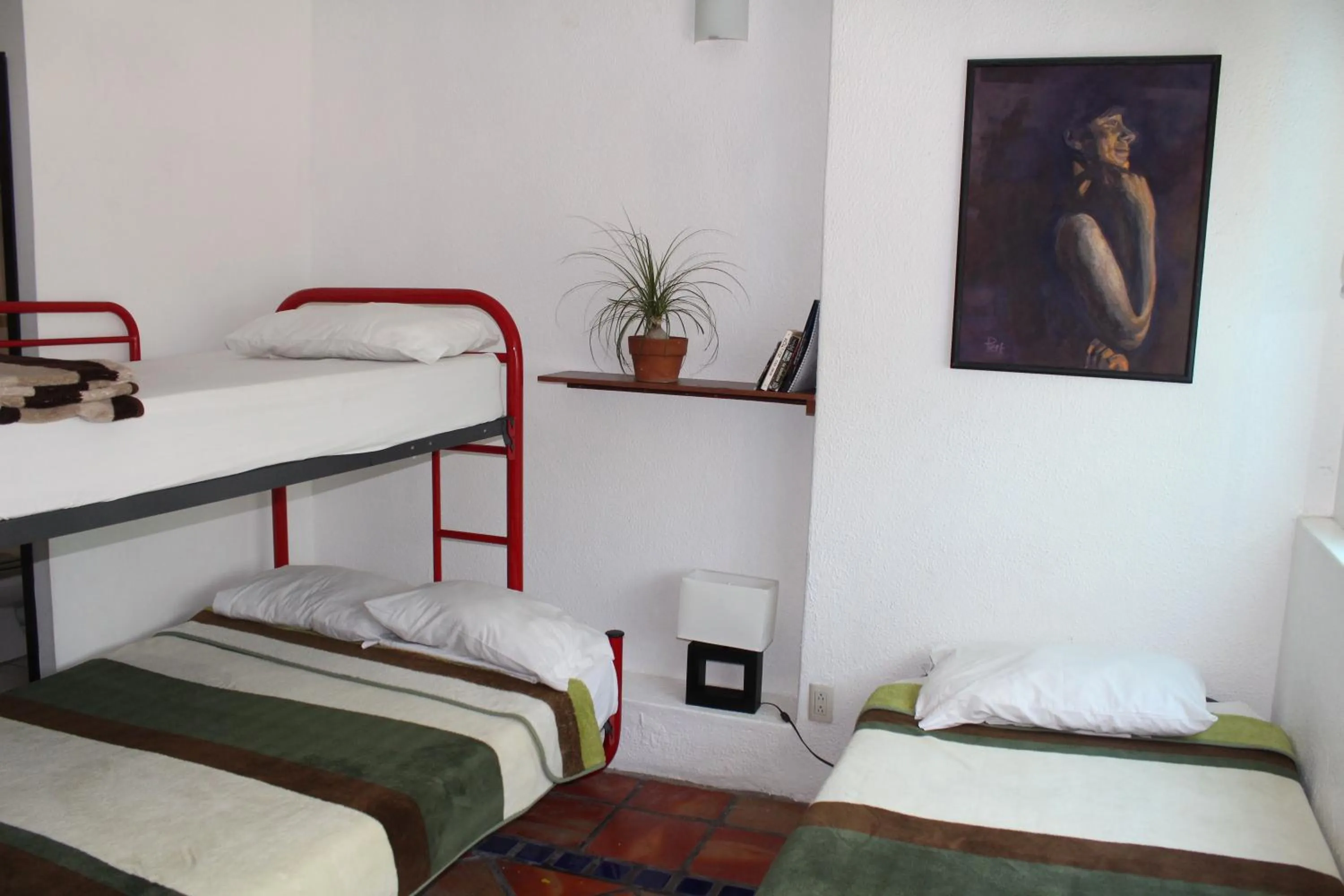 Decorative detail, Bed in Hostel Hospedarte Chapultepec