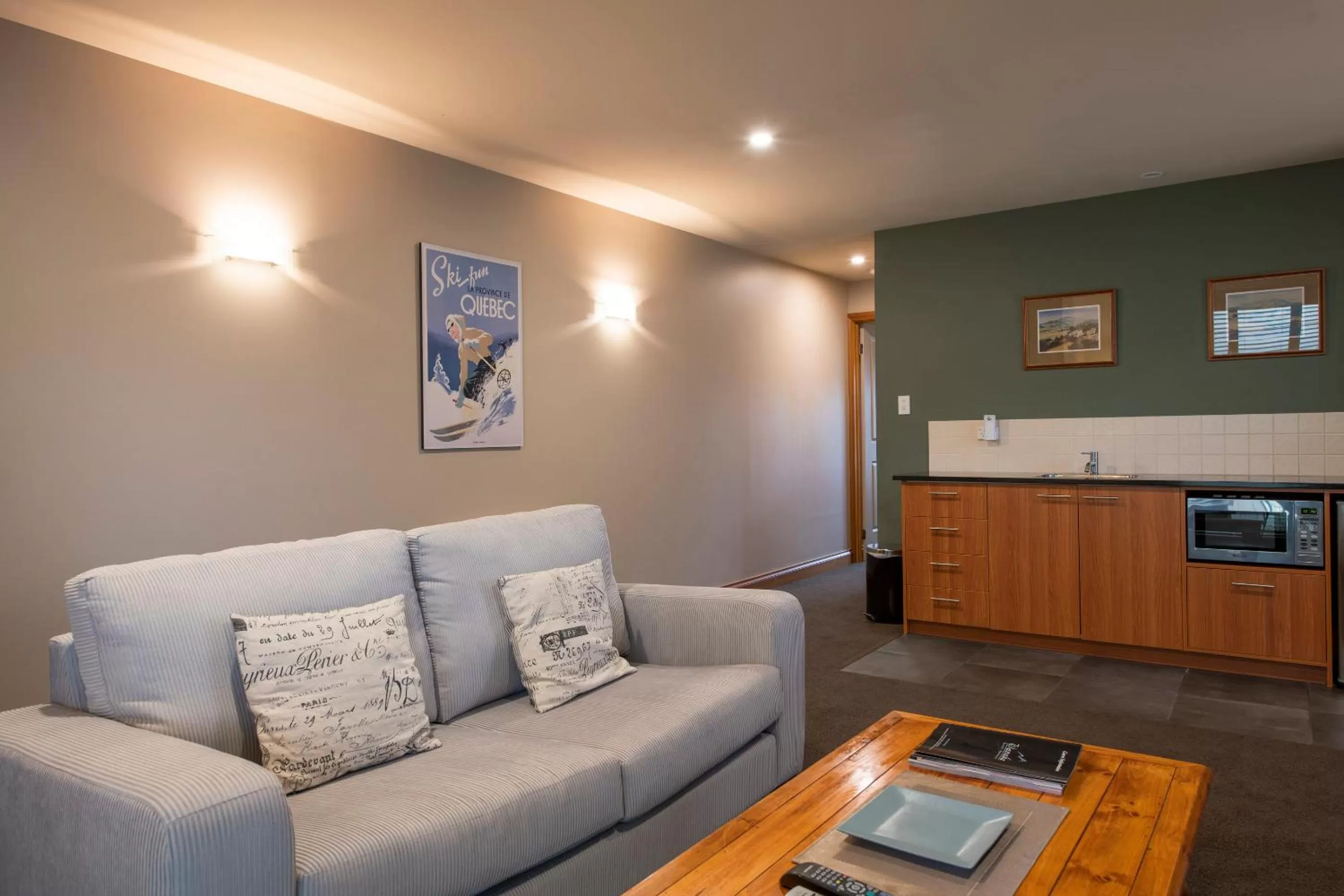 Living room in Wanaka Luxury Apartments