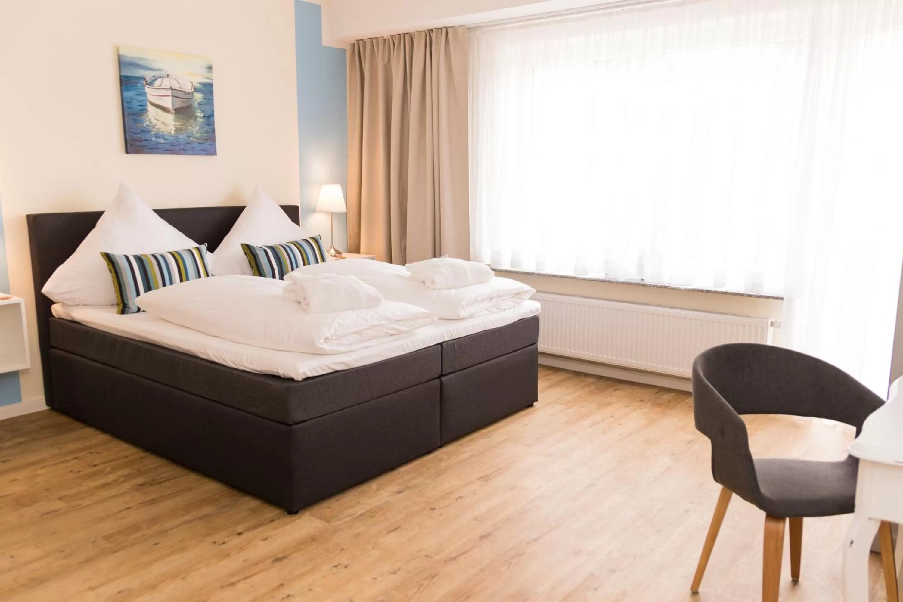 Bed in Das Frühstückshotel Büsum