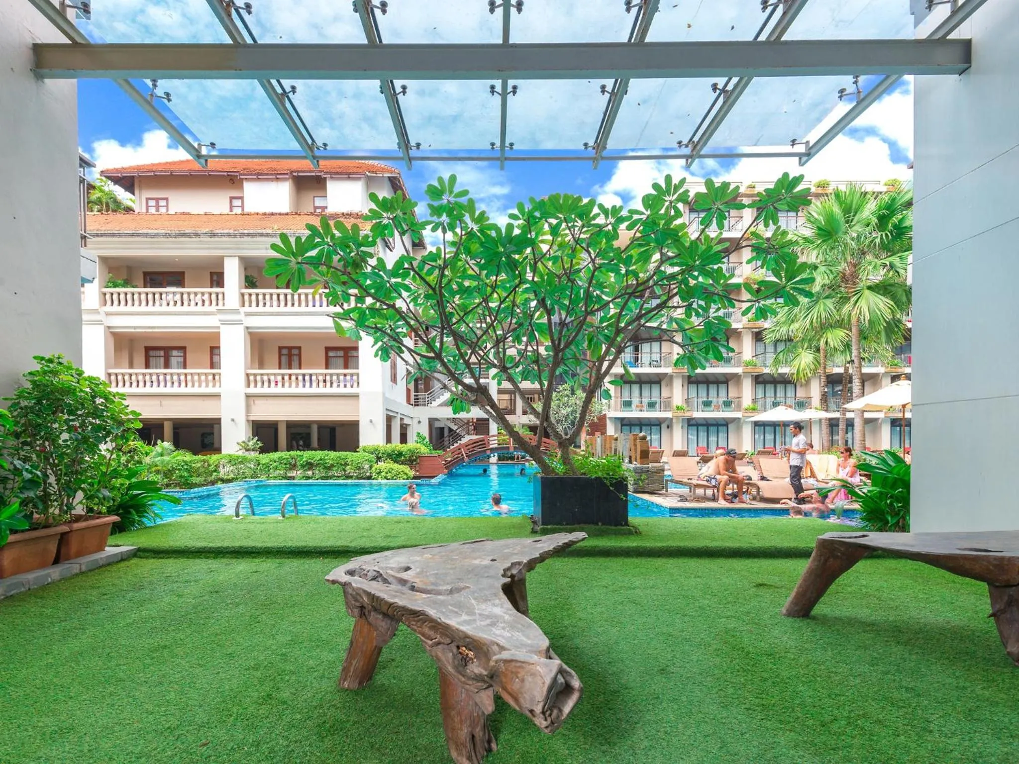 Swimming pool in Baan Laimai Beach Resort & Spa - SHA Extra Plus