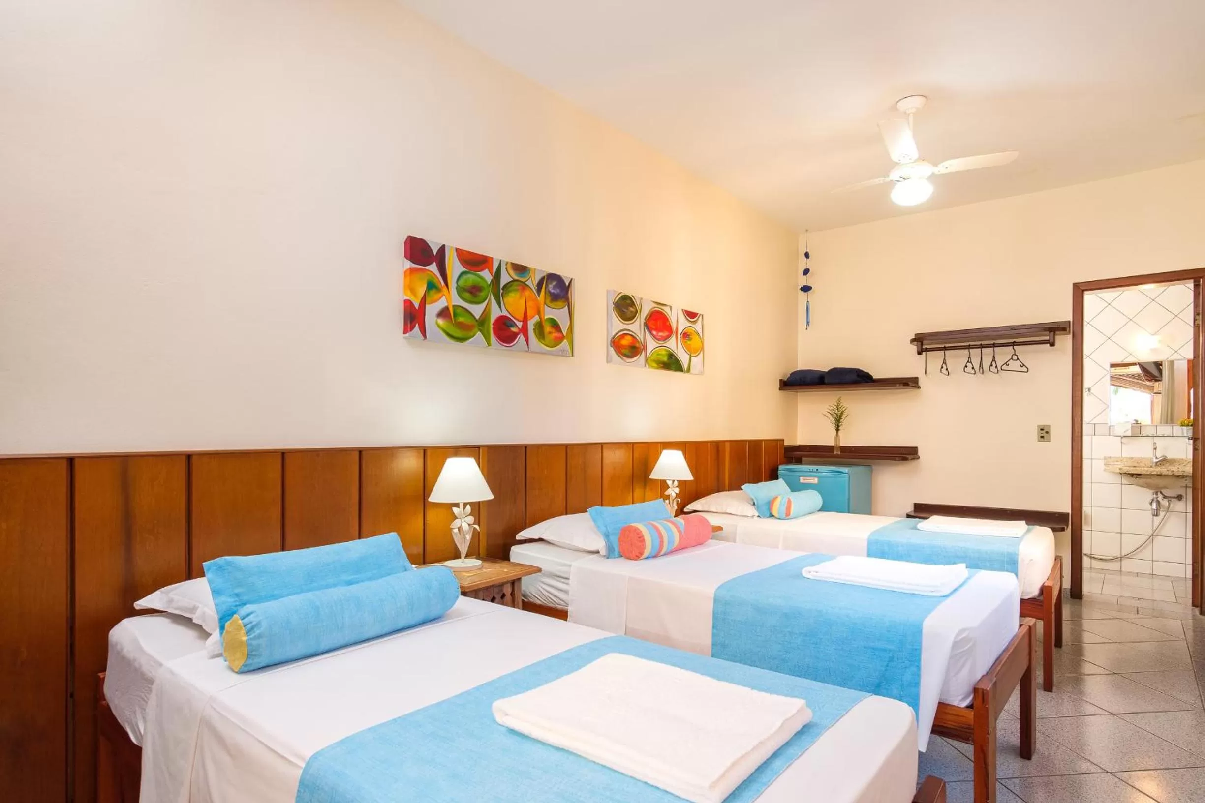 Bed in Pousada Vivamar