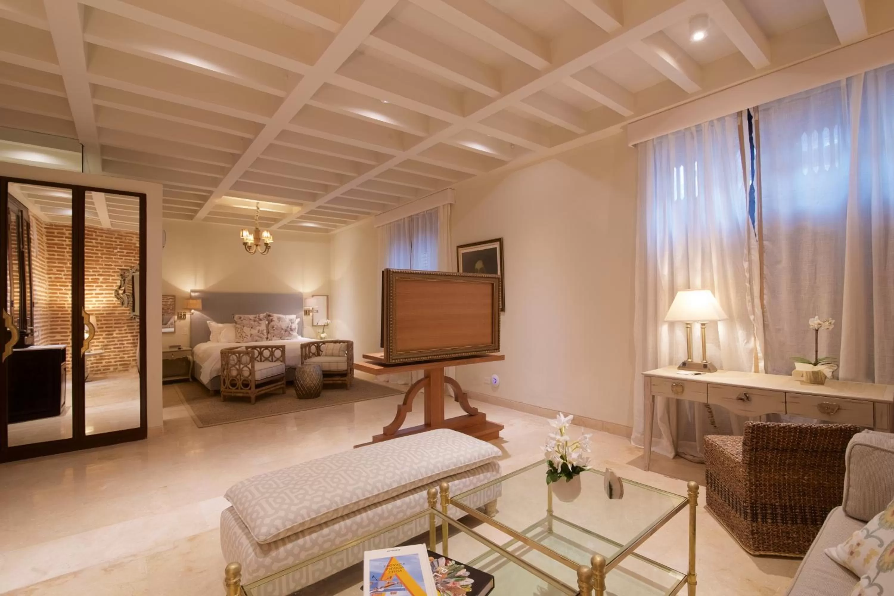 Photo of the whole room, Bed in Hotel Capellán de Getsemaní