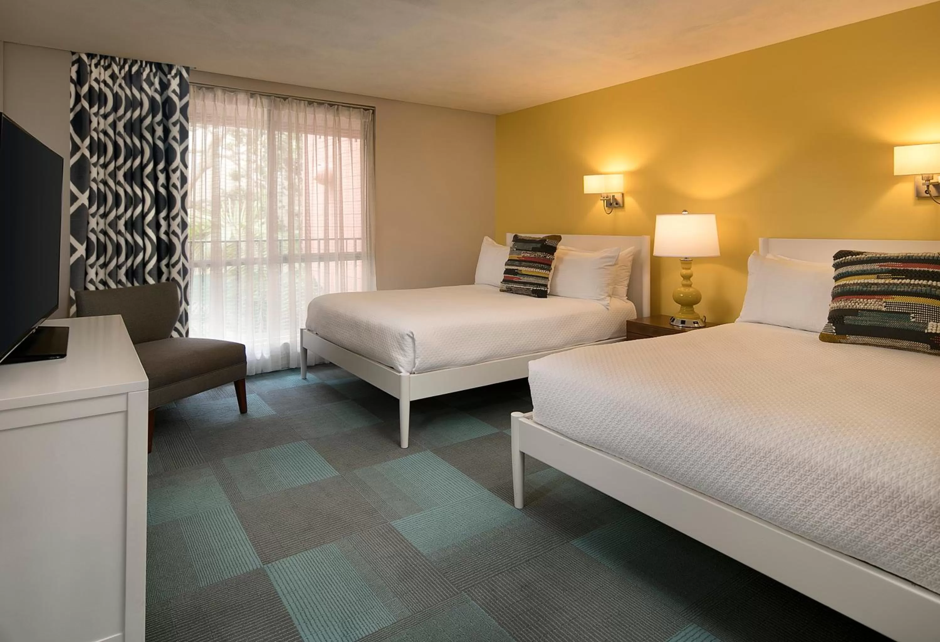 Terrace Oceanview Two Queen Suite (Stairs Access Only) in La Jolla Cove Suites