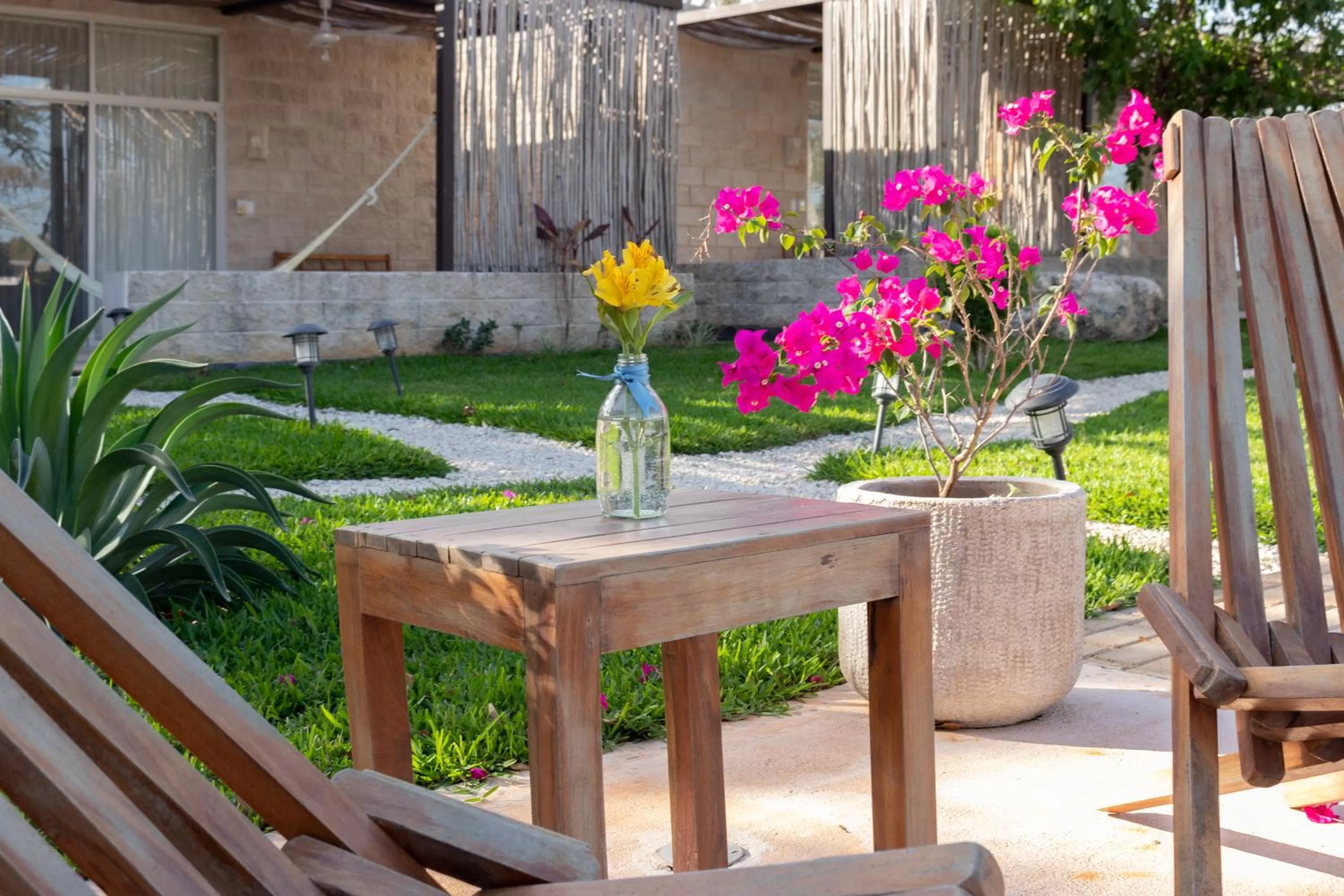 Patio in Hotel Casa de Campo Conkal Merida
