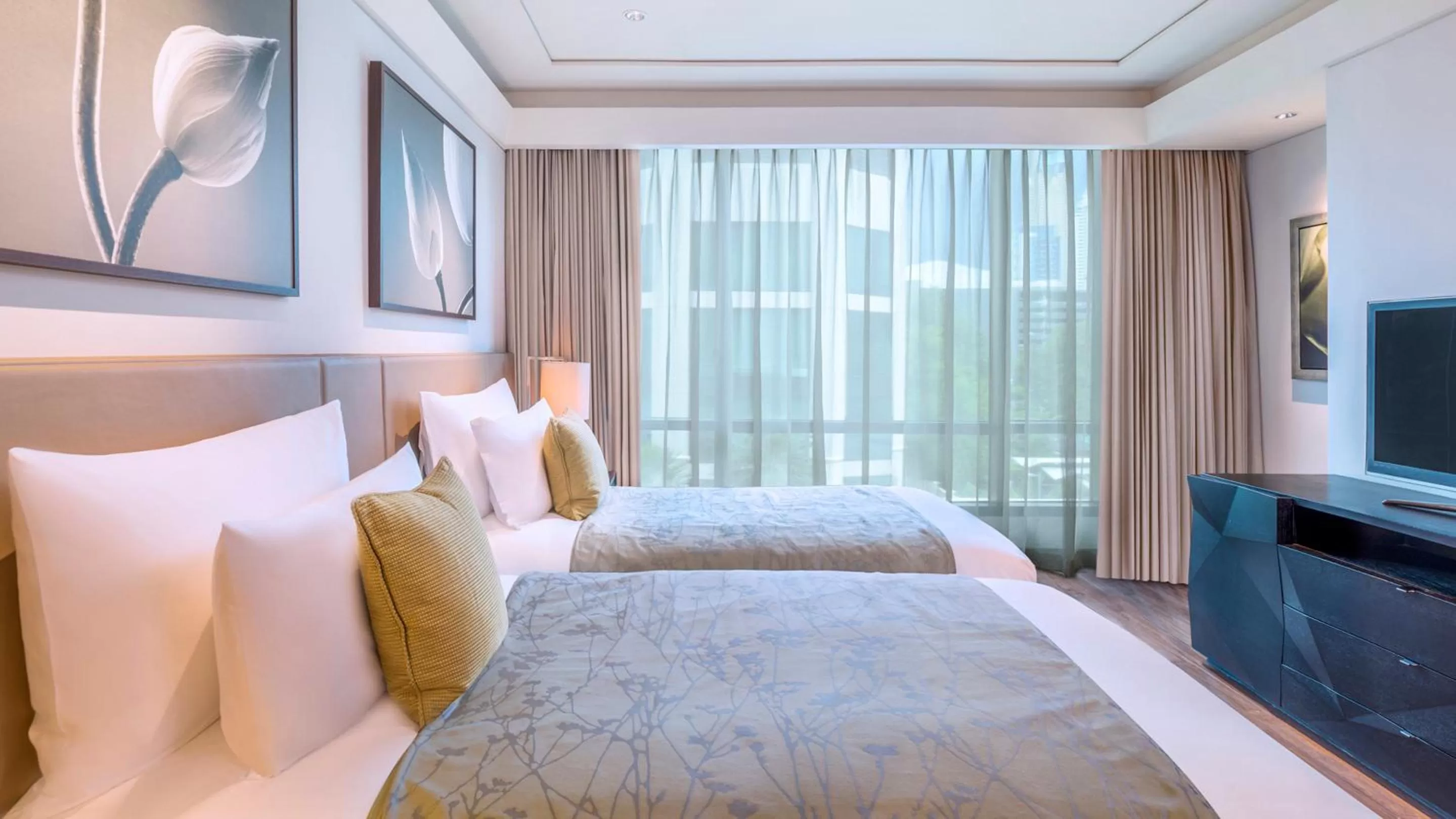 Bedroom, Bed in Siam Kempinski Hotel Bangkok