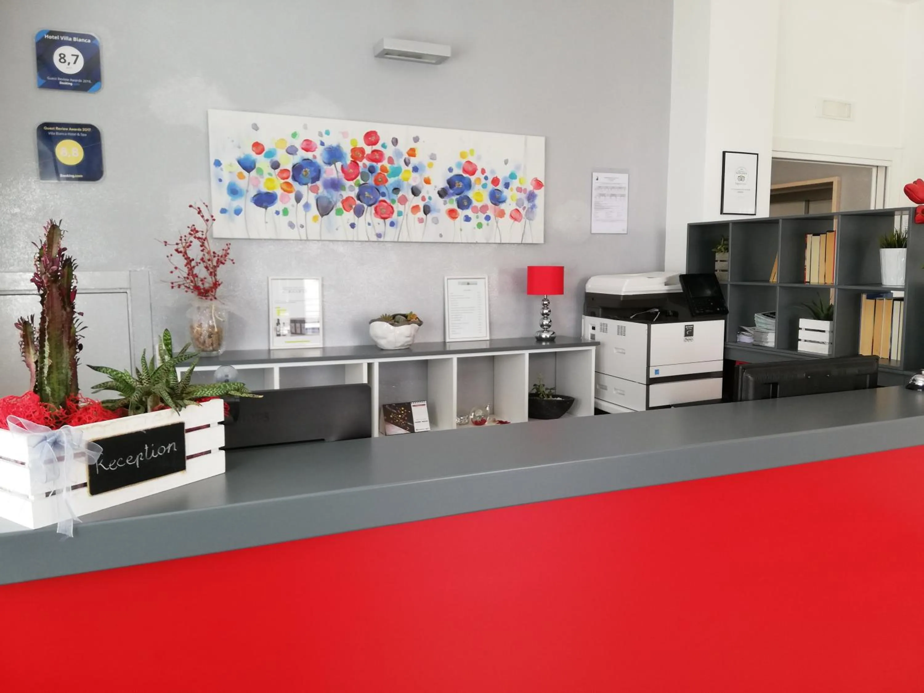 Lobby or reception in Hotel Villa Bianca