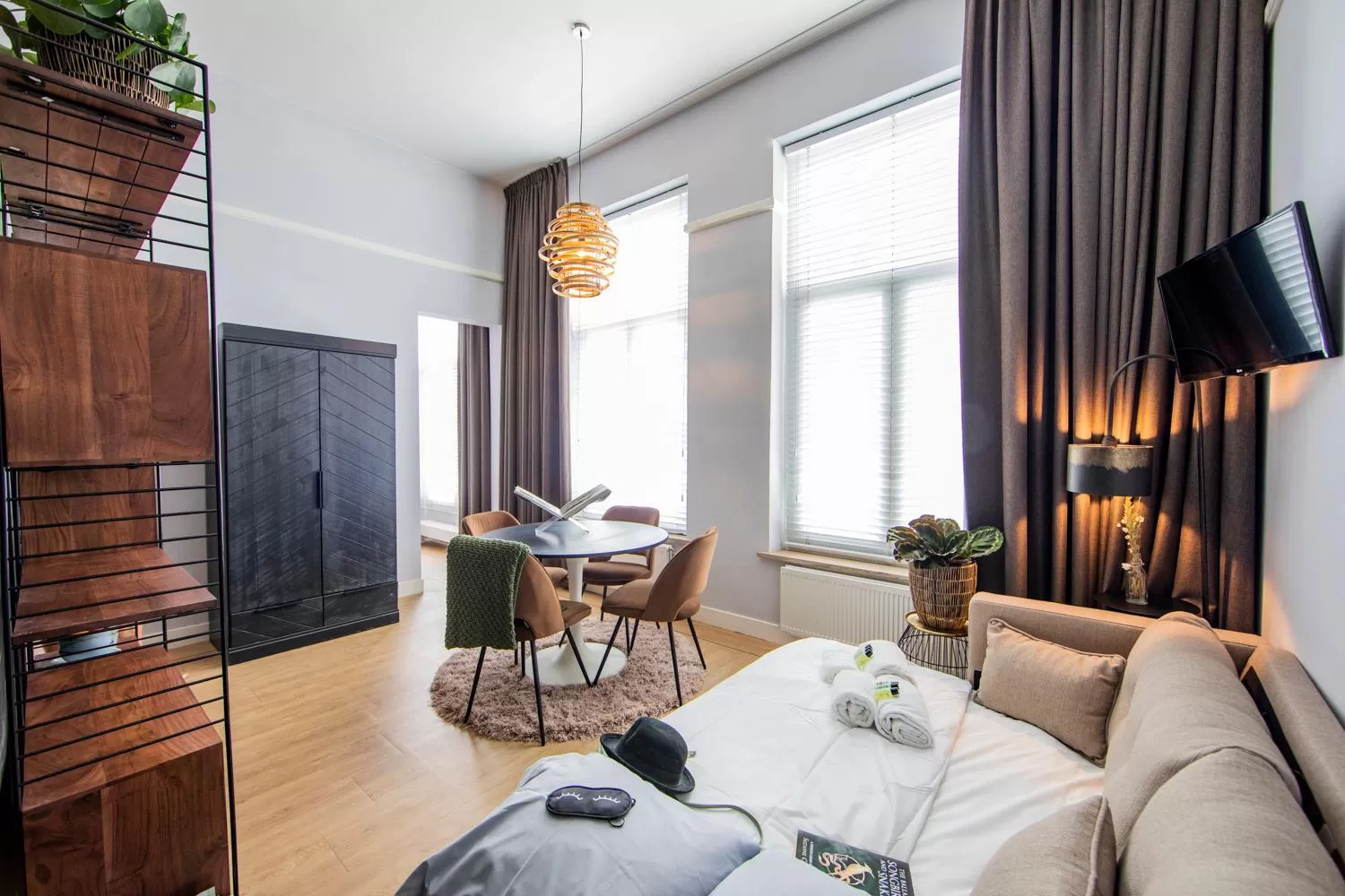 Bed in Stadsvilla Hotel Mozaic Den Haag