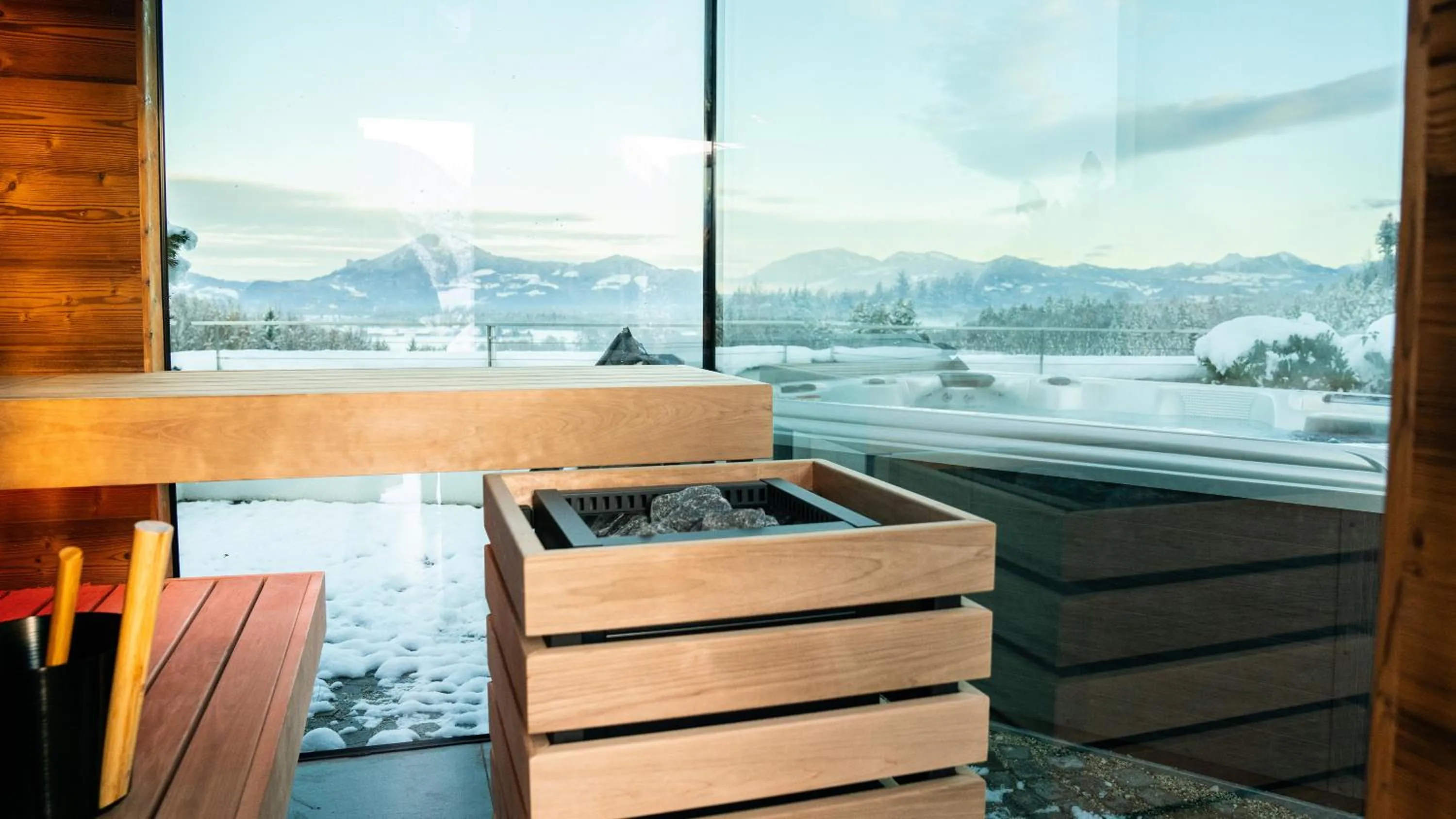 Sauna in Best Western Hotel am Walserberg