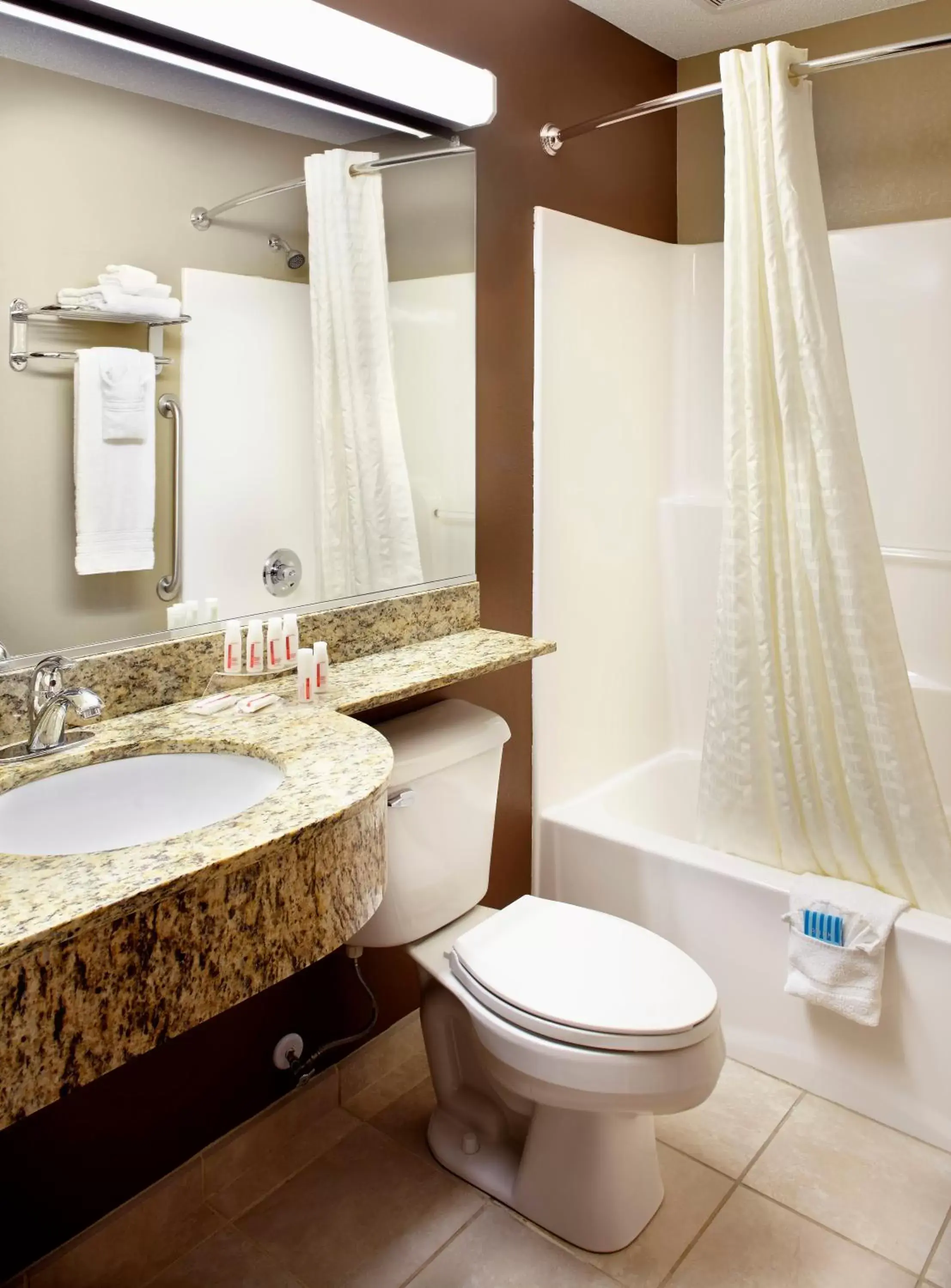 Queen Suite with Roll-In Shower - Mobility Accessible/Non-Smoking in Microtel Inn & Suites by Wyndham Wheeling at The Highlands Queen Suite with Roll-In Shower - Mobility Accessible/Non-Smoking in Microtel Inn & Suites by Wyndham Wheeling at The Highlands