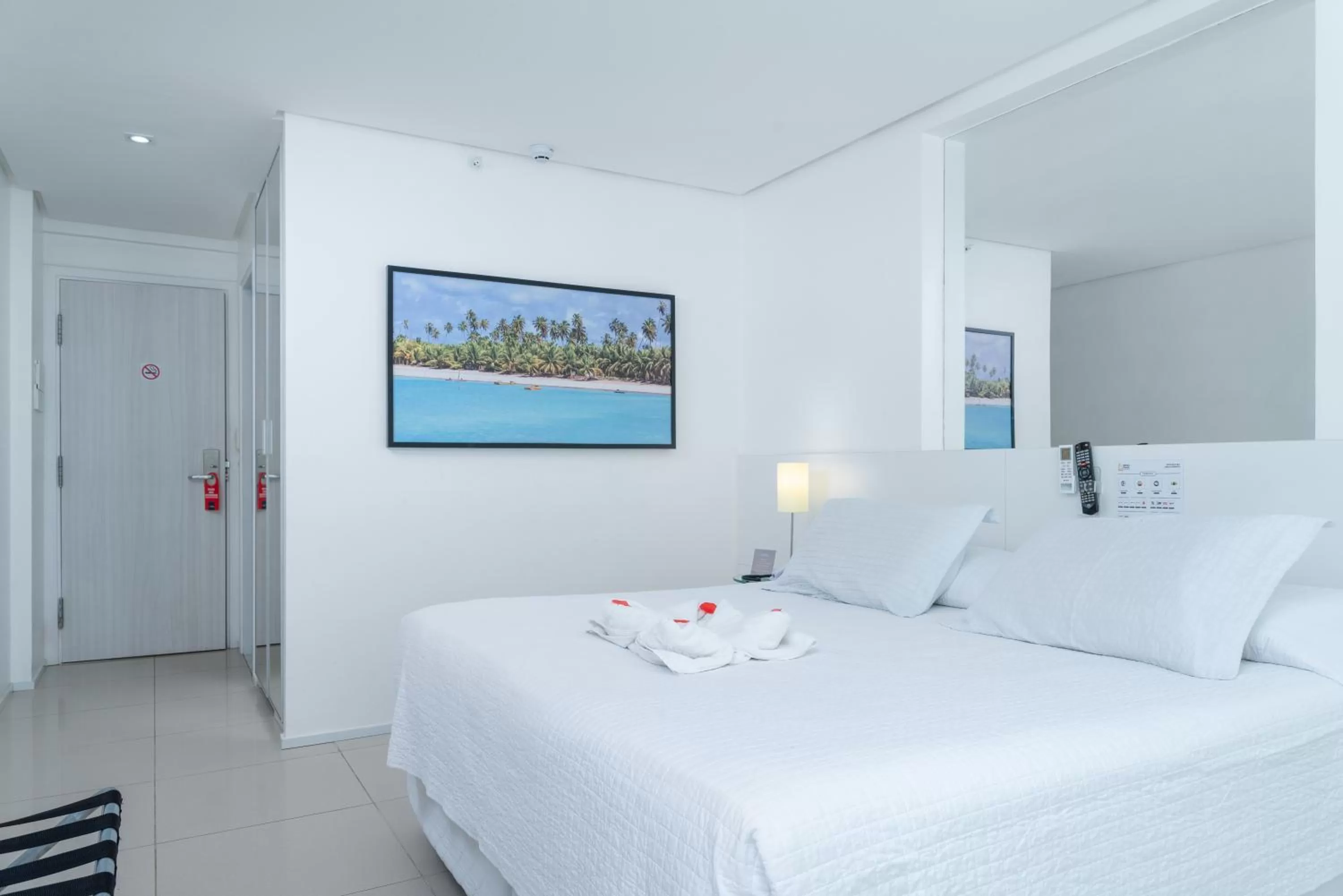 Bed in Hotel Brisa Praia Pajuçara