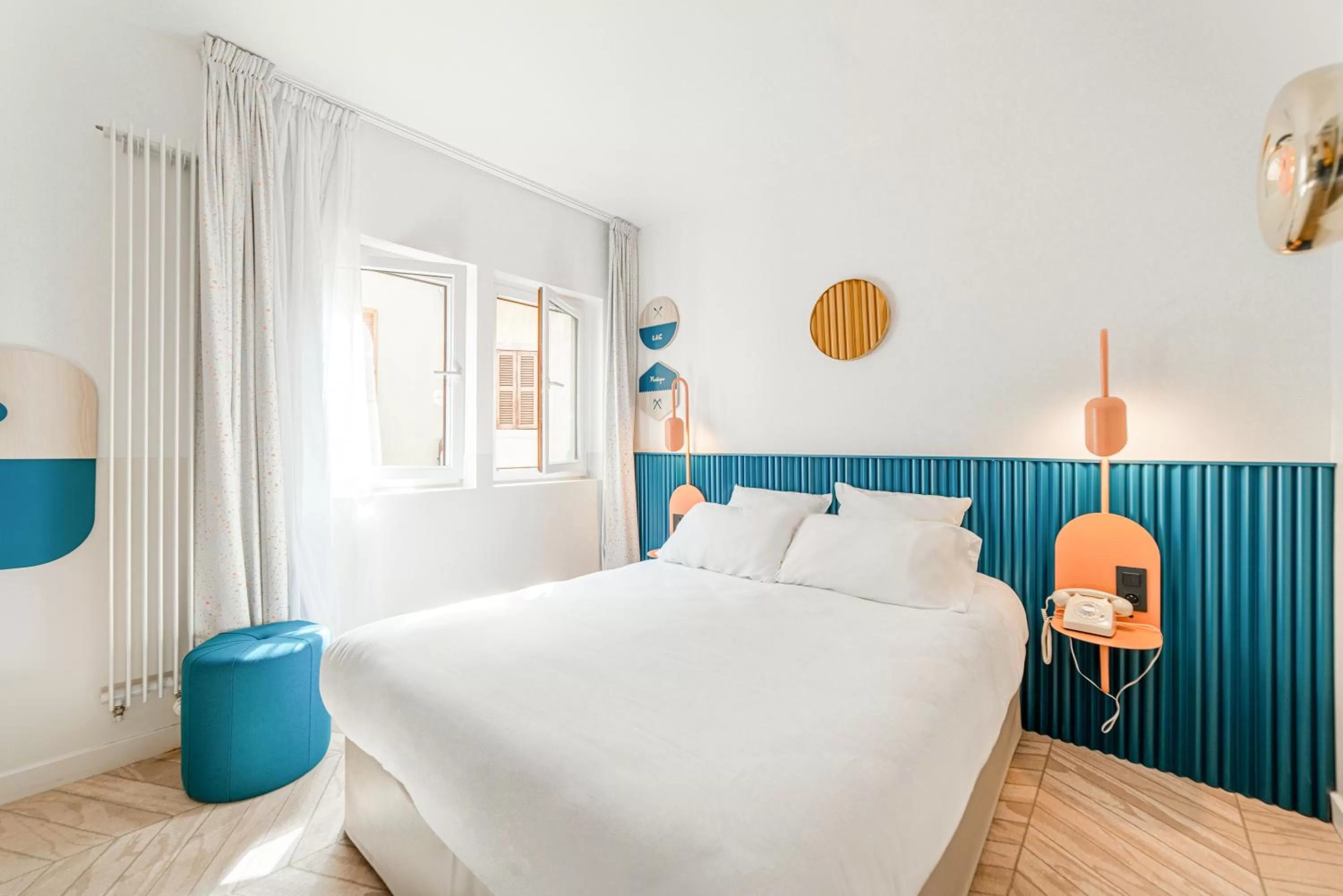 Bed in Hôtel du Palais de l'Isle