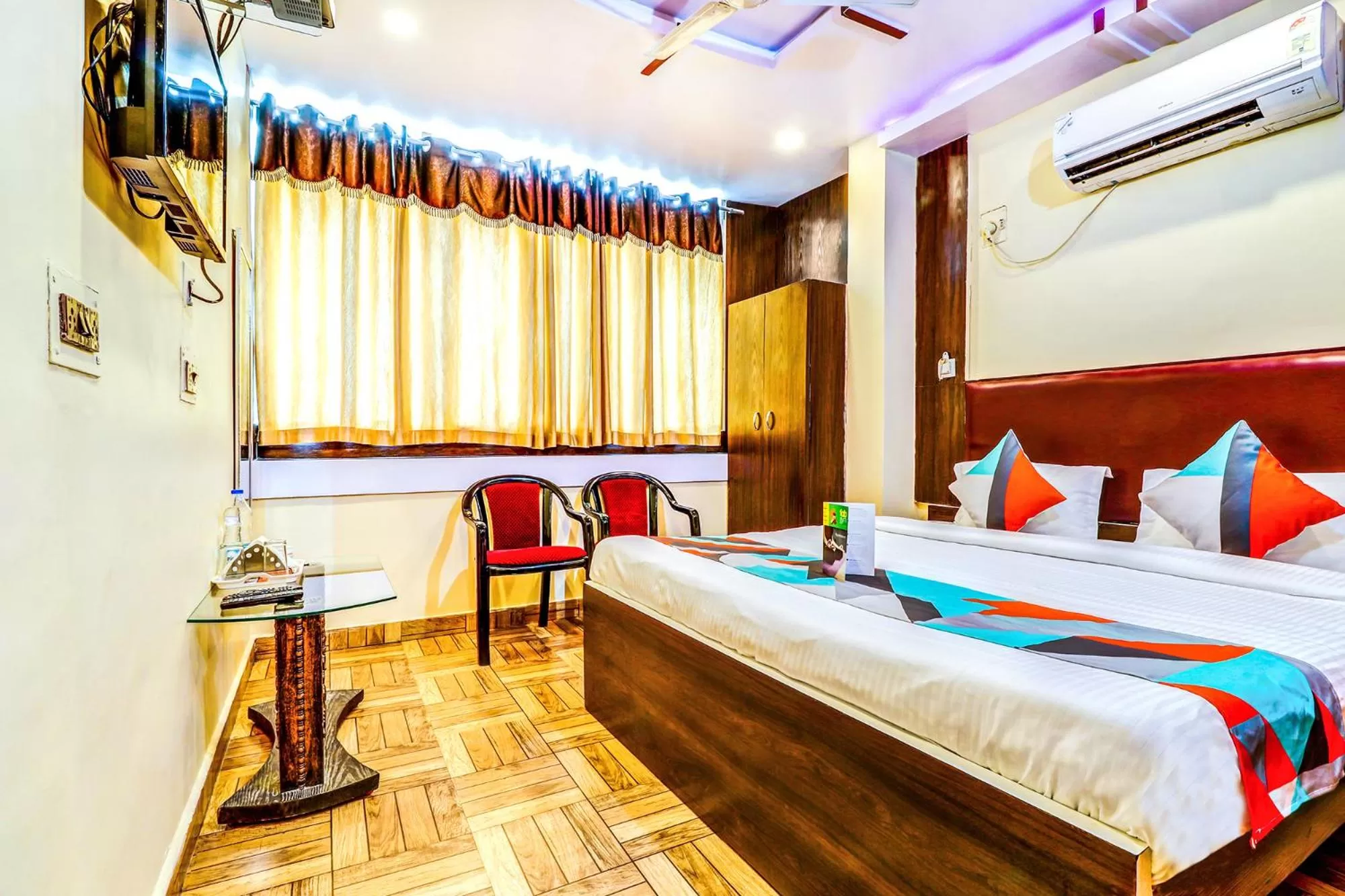 Bedroom, Bed in FabHotel Gazal Residency Mahanagar
